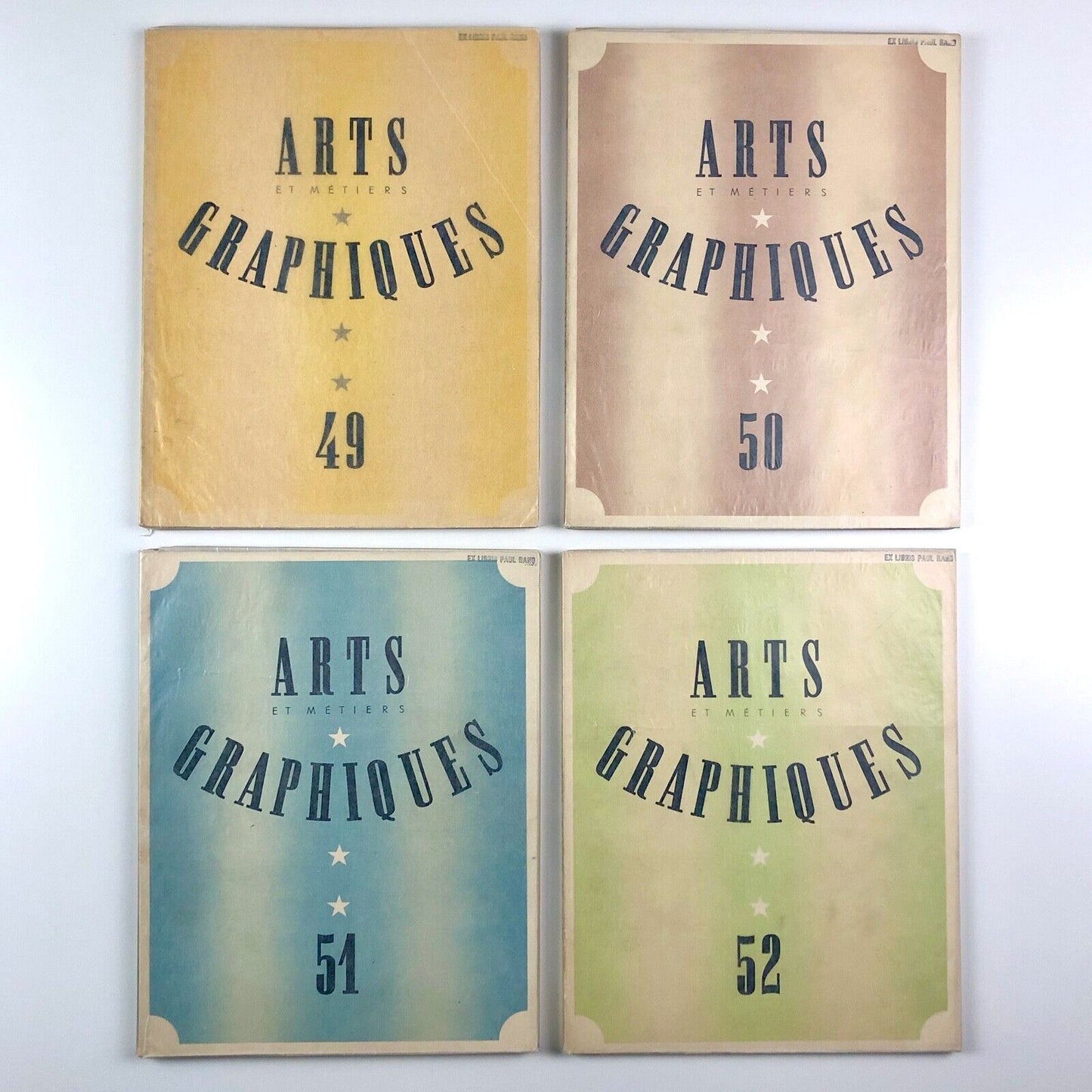 Arts et Métiers Graphiques Vols 1-68 1927-39 Charles Peignot 68 vols some Paul Rand ex-libris