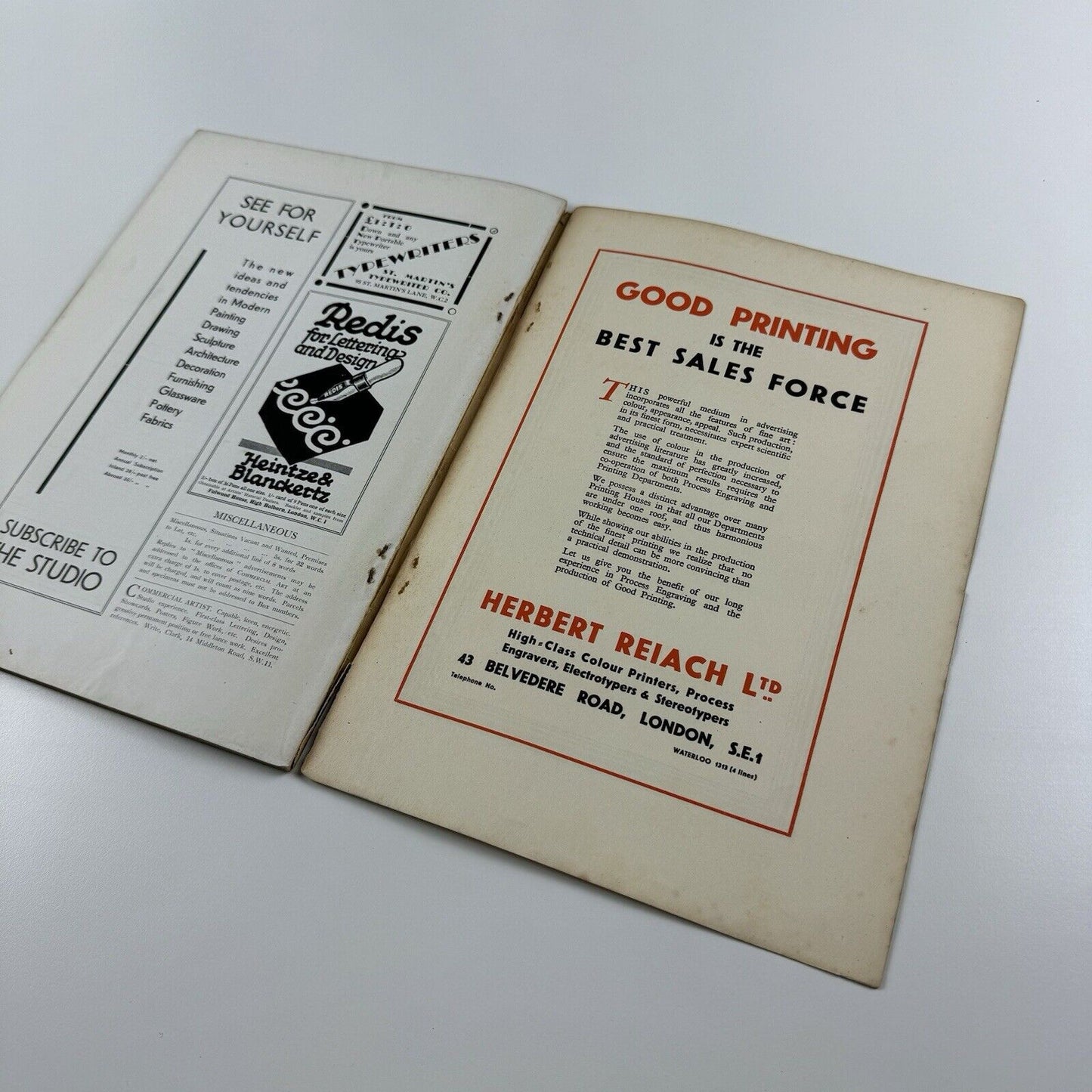 Commercial Art Advertisers Magazine | October 1930, Vol 9 No 52 | The Studio Ltd | includes article on Guinness