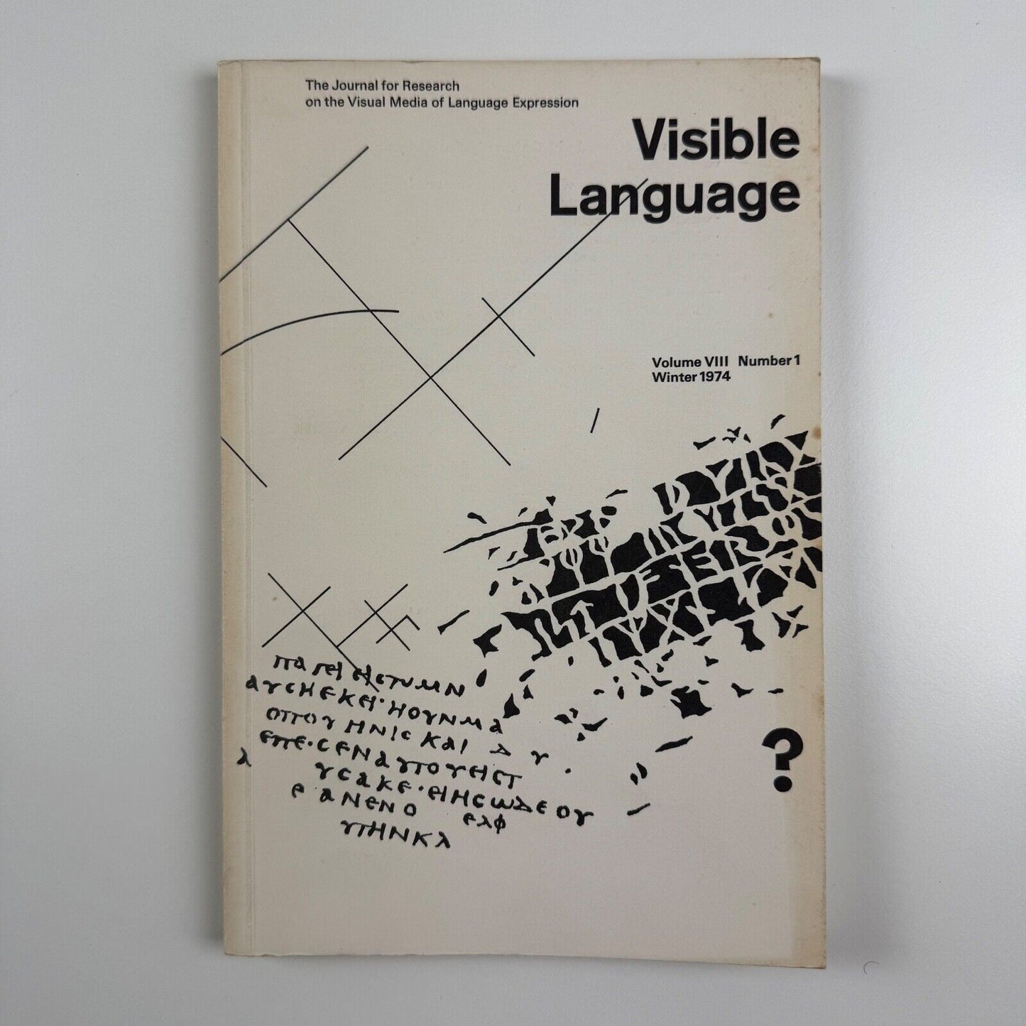 Visible Language – The Journal for Research on the Visual Media of Language Expression | Volume VIII, Number 1, Winter 1974