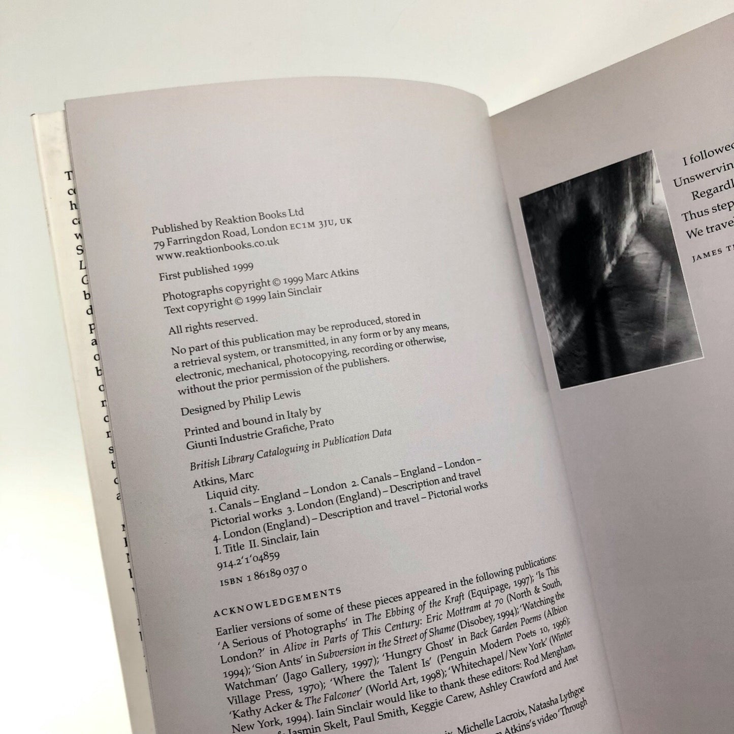 Liquid City | Marc Atkins and Iain Sinclair | Reaktion Books, 1999