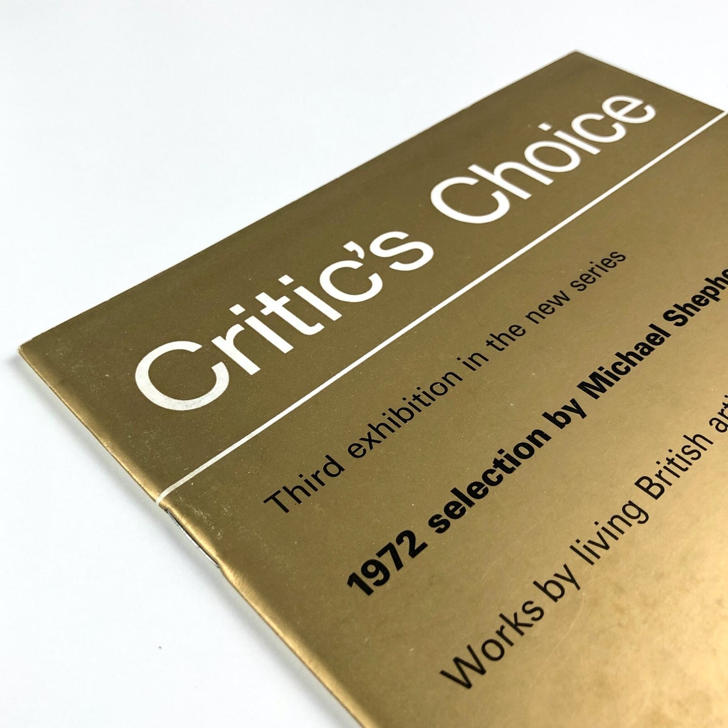 Critic's Choice exhibition catalogue | Michael Shepherd | Arthur Tooth, 1972