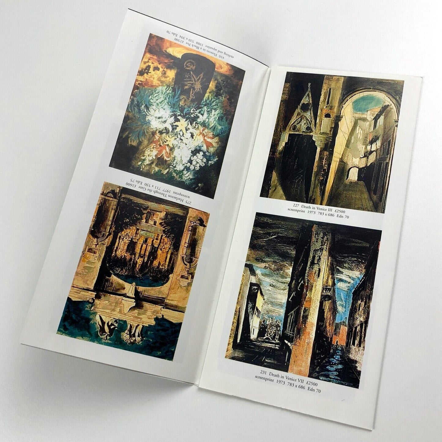 Leaflet John Piper: Lithographs, Etchings, Screenprints | Goldmark Gallery, undated