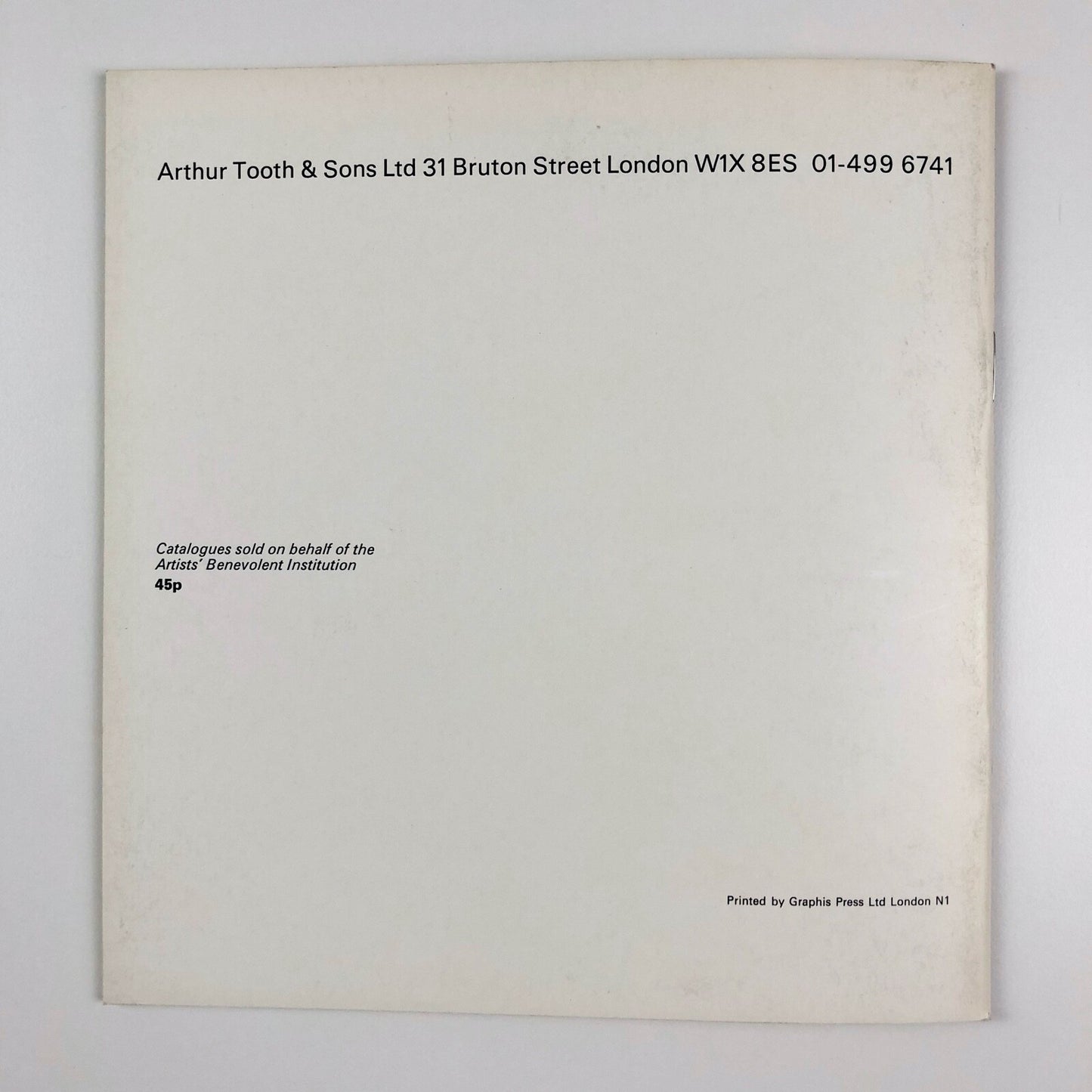 Critic's Choice exhibition catalogue | Richard Cork | Arthur Tooth, 1973