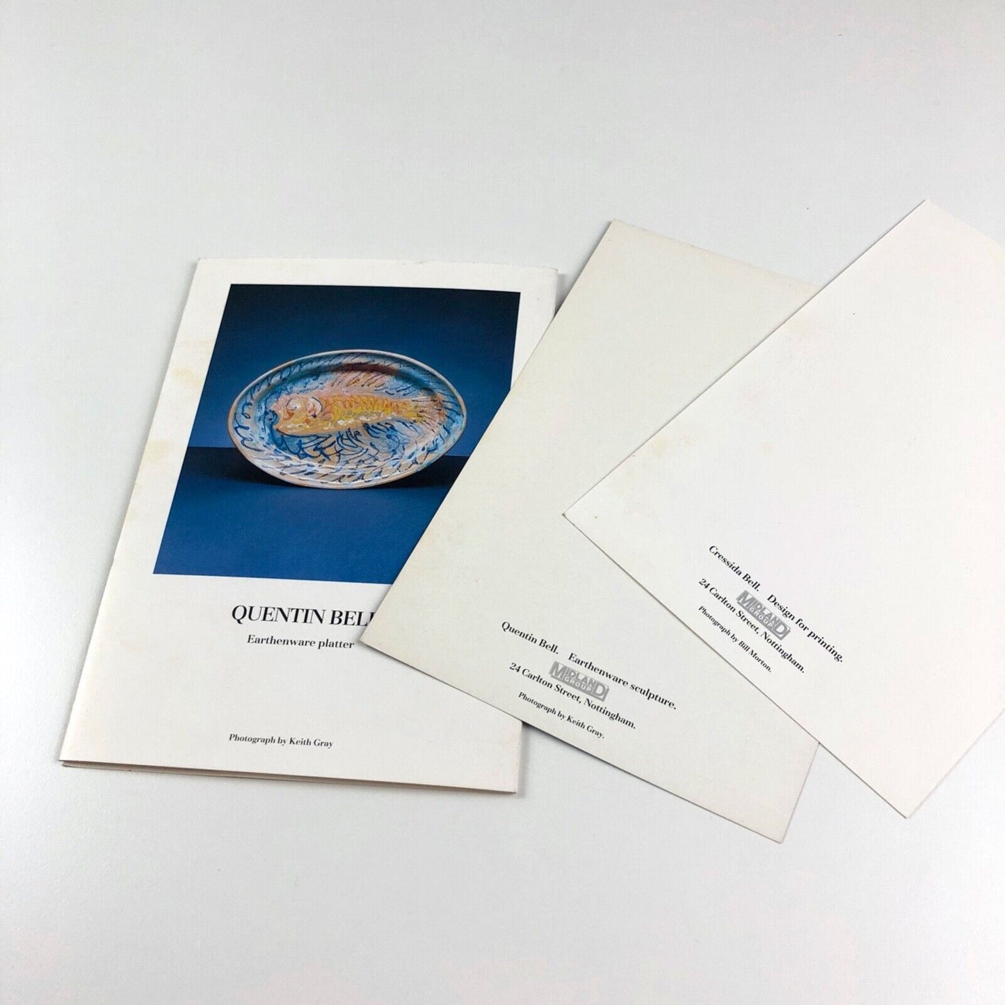Promotional card for Cressida Bell / Quentin Bell | Midland Group, Nottingham, 1986