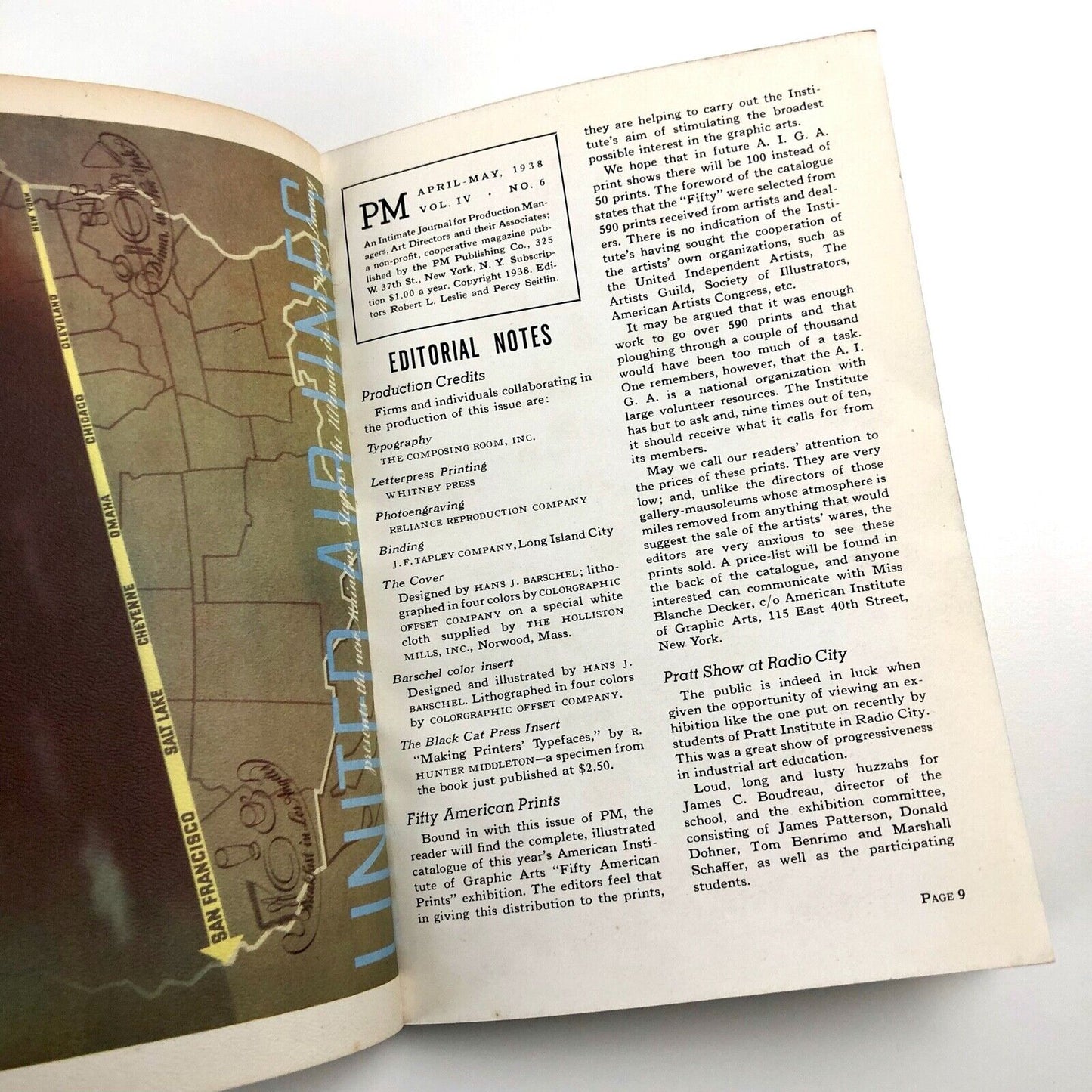 PM – An Intimate Journal for Production Managers | April to May 1938 | Hans Barschel
