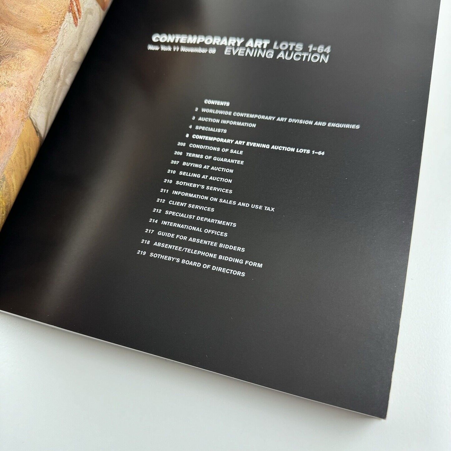 Contemporary Art | Sotheby's New York, 11 November 2008 | Sale NO8489