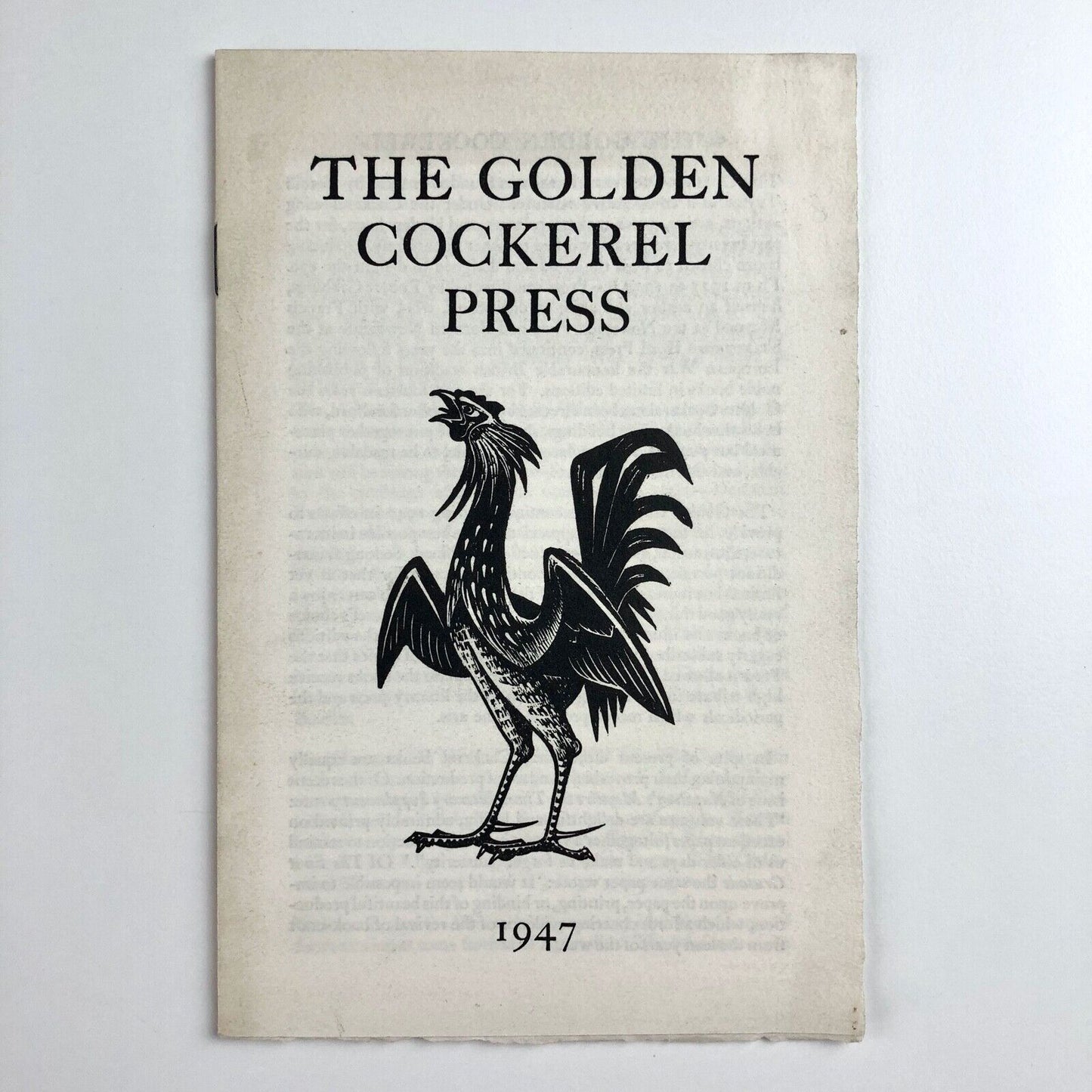 Prospectus leaflet for The Golden Press 1947 - for publications in 1948
