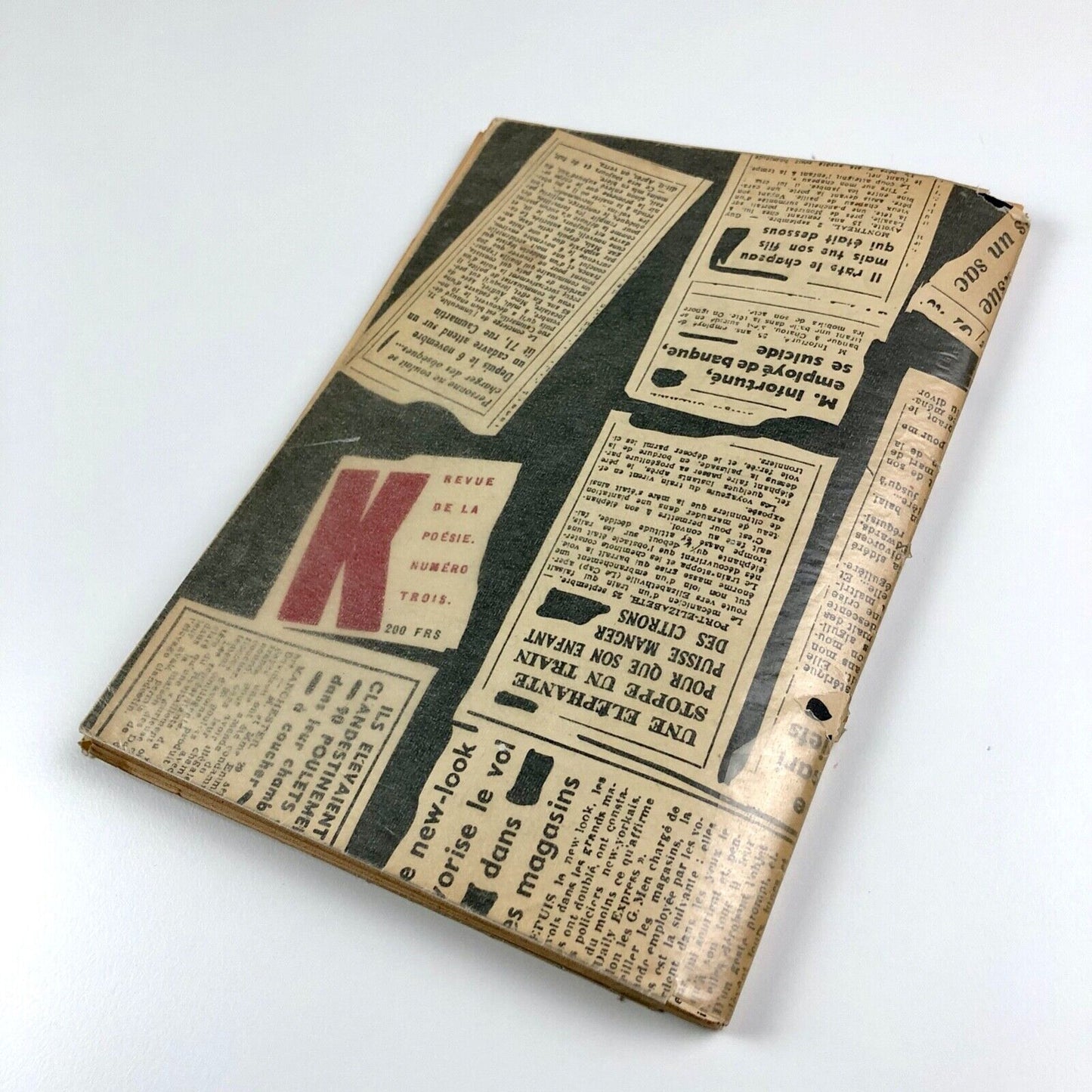 K. Revue de la poésie No. 3. De l'Humour à la Terreur Hommage à Kurt Schwitters, La revue de la poésie, Paris, 1949