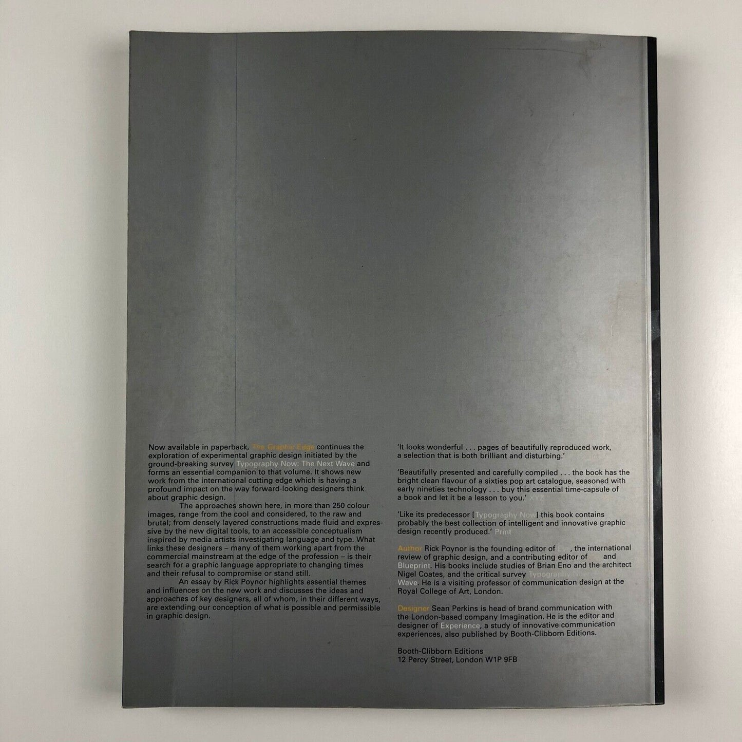 The Graphic Edge | Rick Poyner | Booth-Clibborn Editions, 1995