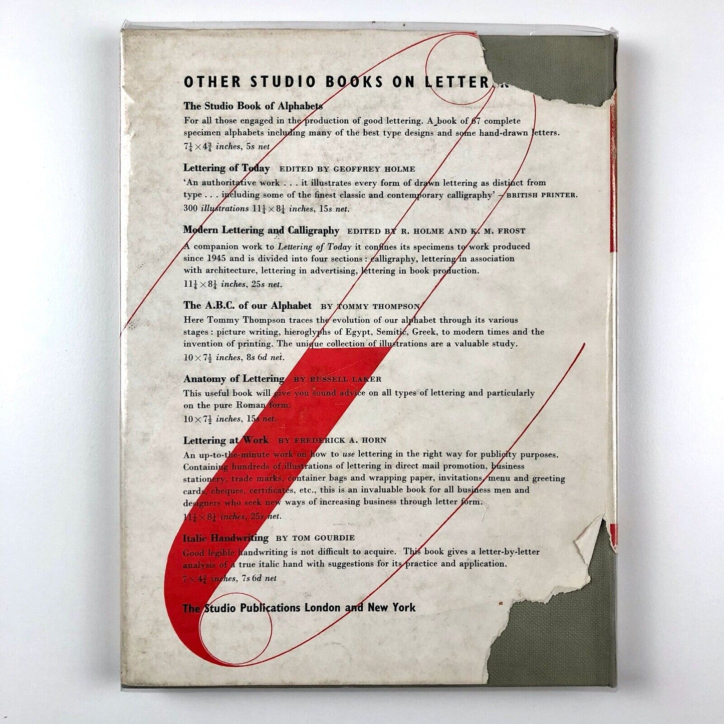 The Script Letter: Its Form, Construction and Application | Tommy Thompson, 1955