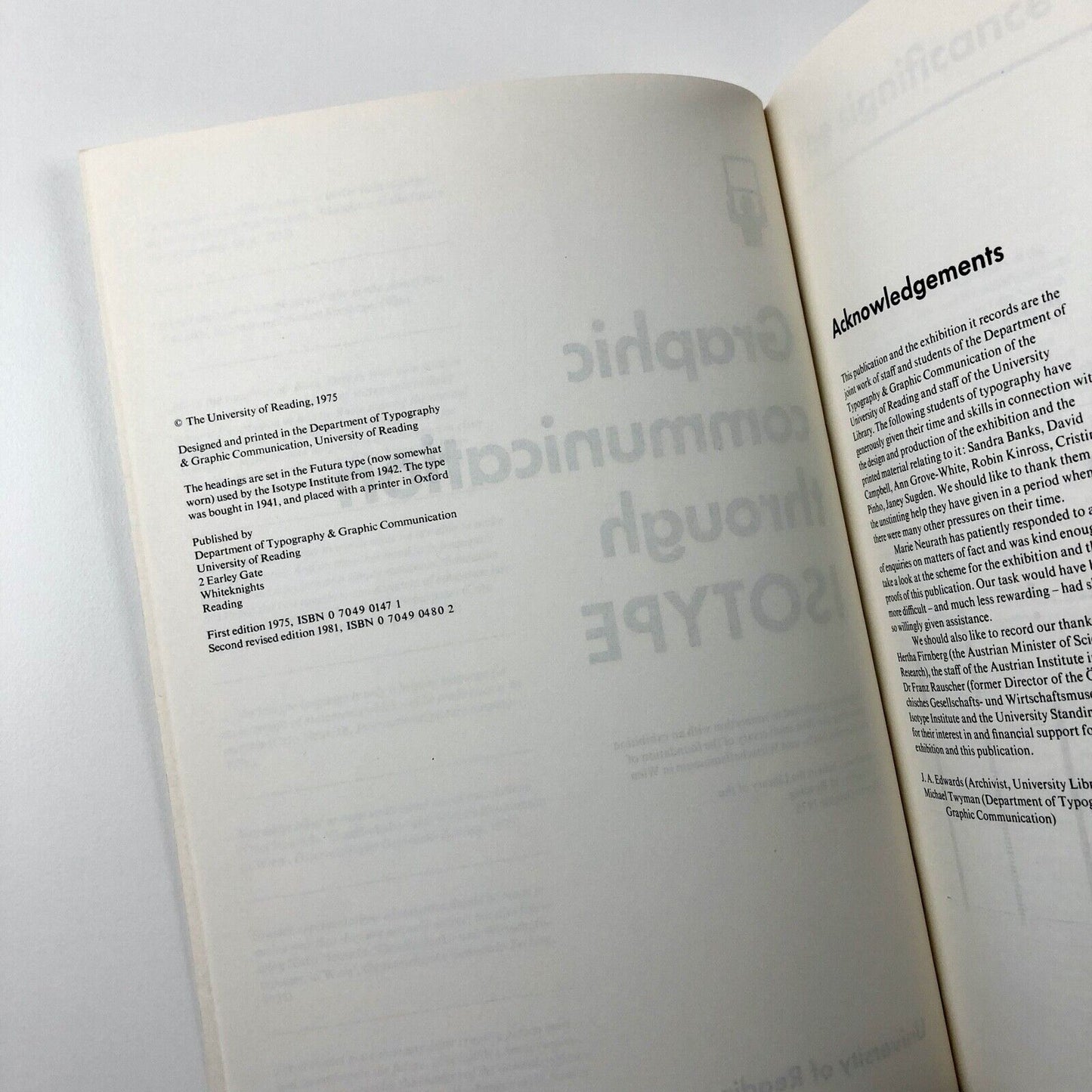 Graphic communication through ISOTYPE | University of Reading 1981