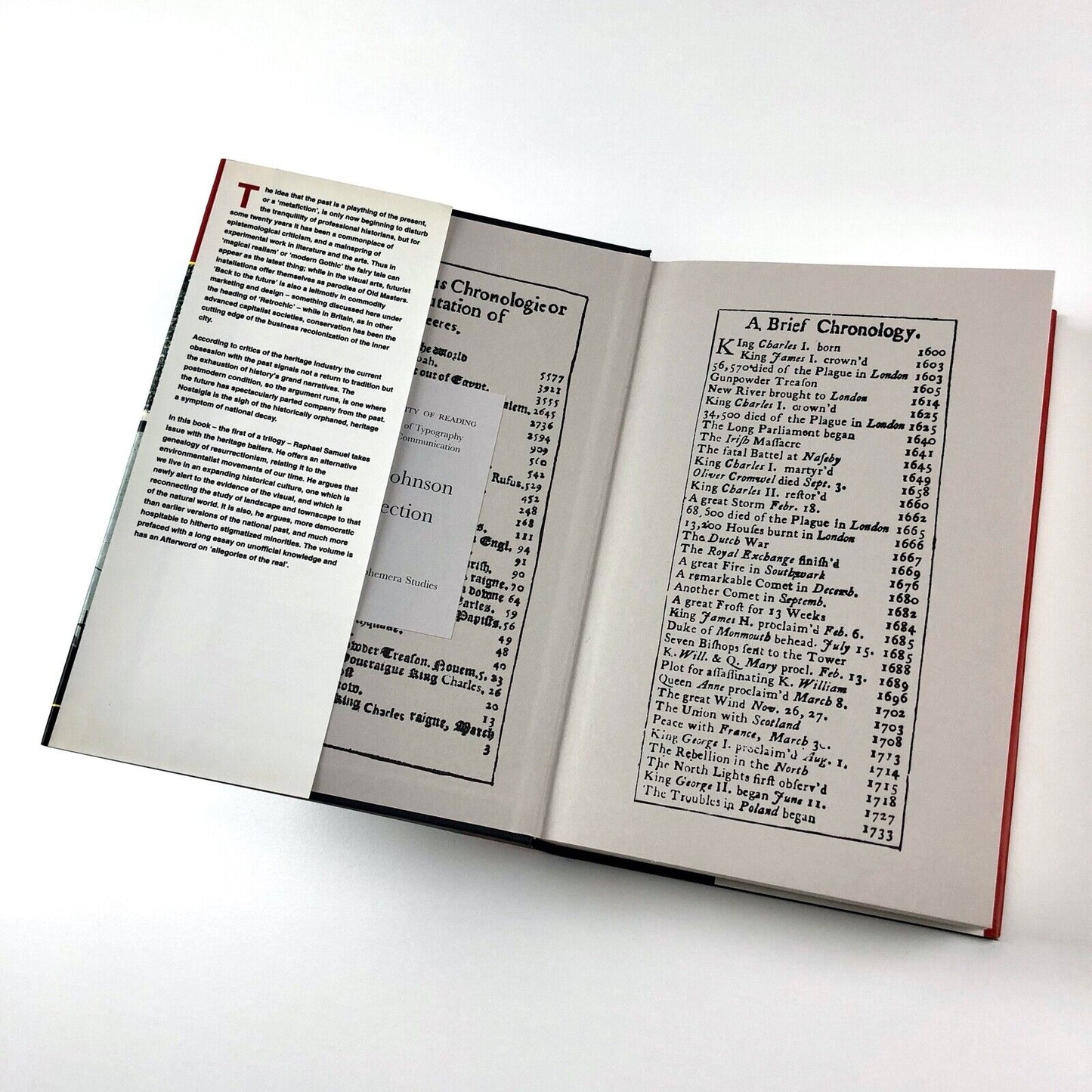 Theatres of Memory. Volume 1: Past and Present in Contemporary Culture by Raphael Samuel | Verso 1994
