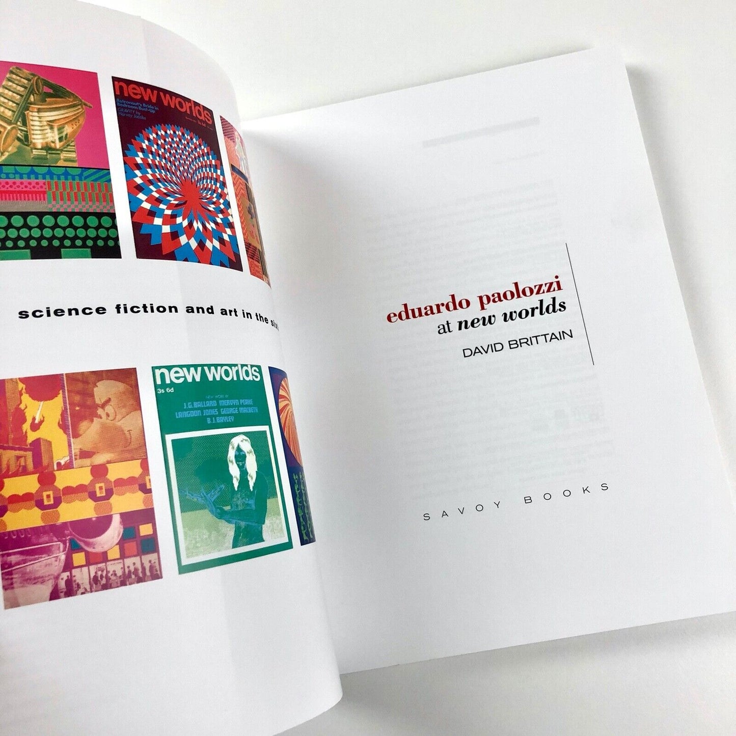 Eduardo Paolozzi at new worlds. Science fiction and art in the sixties by David Brittain | Savoy Books, 2013