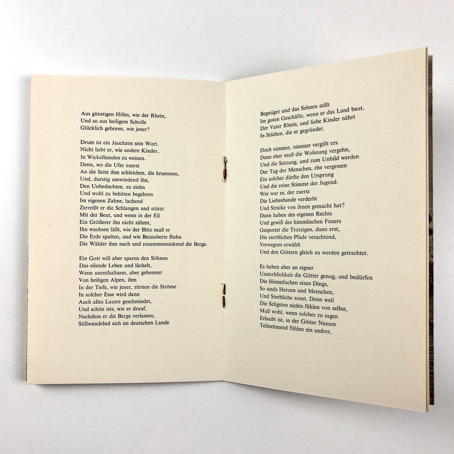 Friedrich Hölderlin – Der Rhein Ein Gedicht | Monotype Corporation booklet, undated