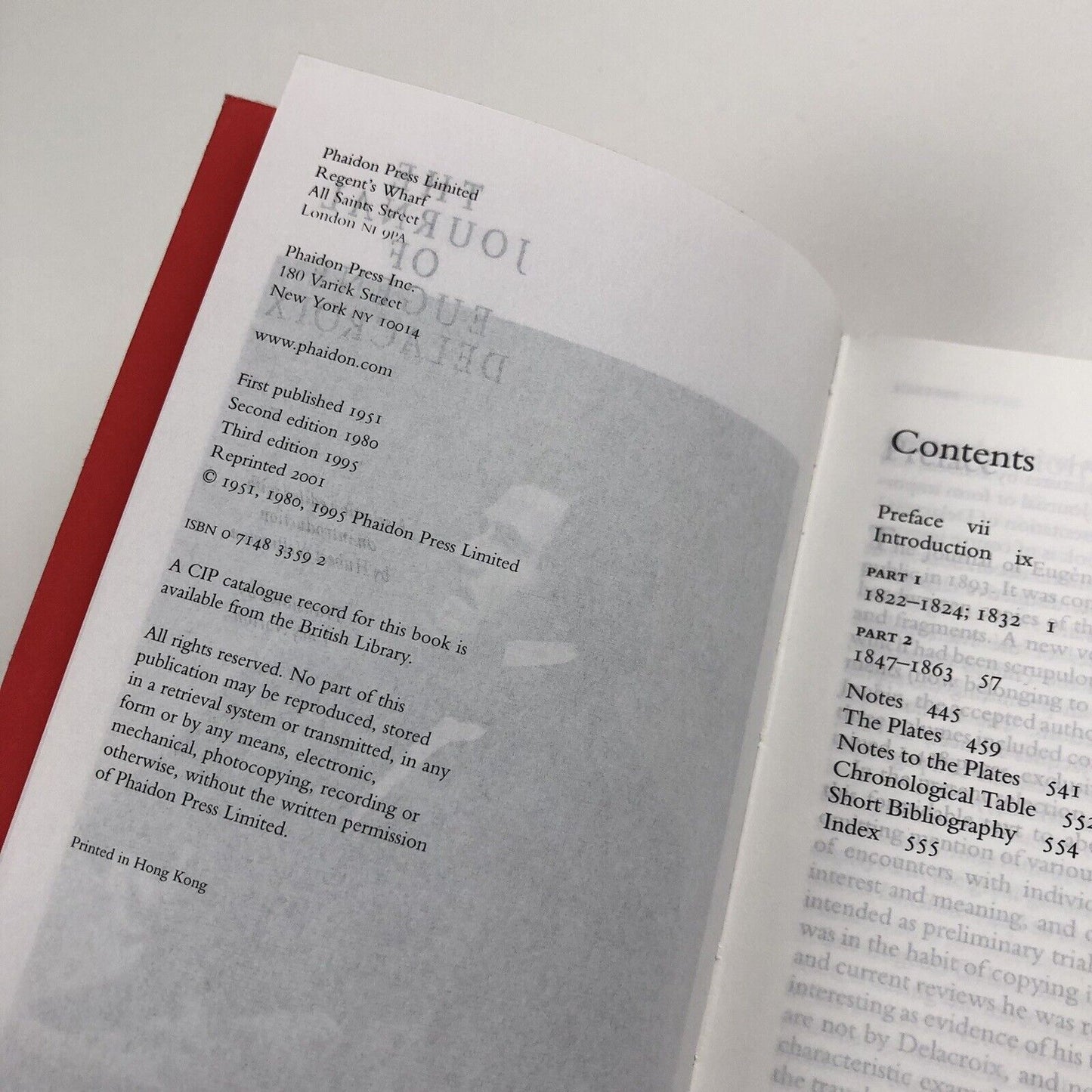 The Journal of Eugene Delacroix. Arts & Letters | Phaidon 2001 | Translated by Lucy Norton
