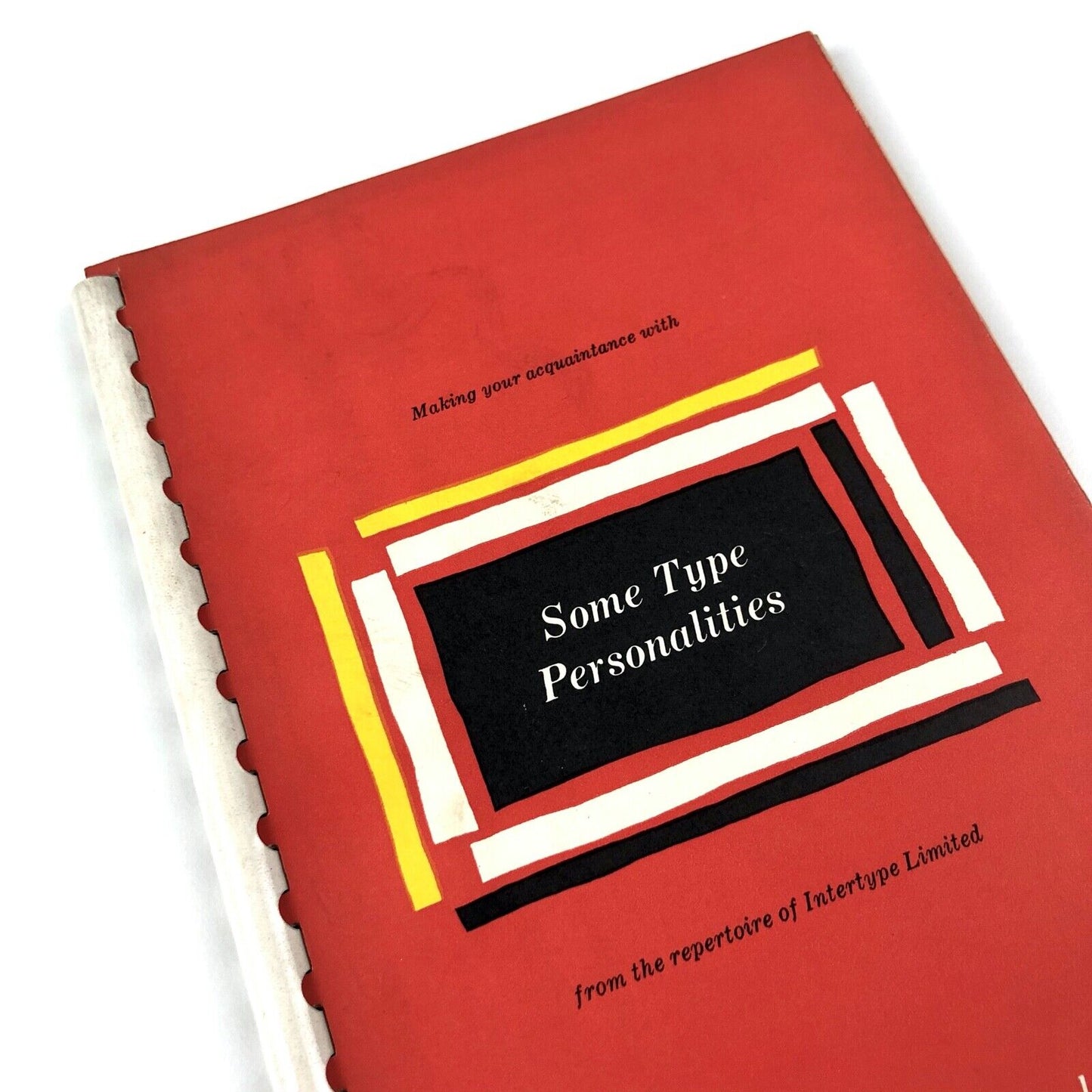 Some Type Personalities | Type specimen brochure, Intertype Limited Slough, 1962