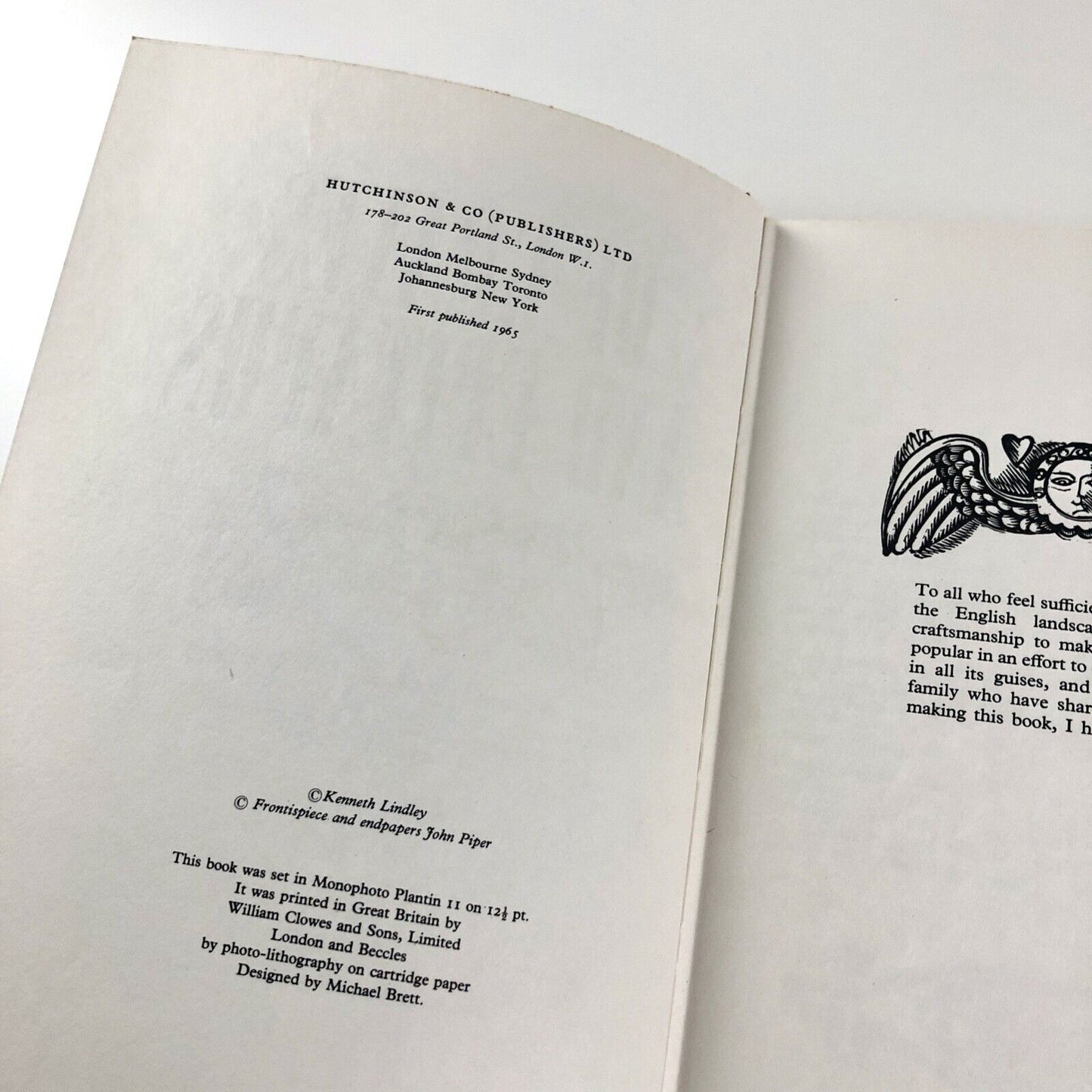Of Graves and Epitaphs by Kenneth Lindley | frontispiece and endpapers by John Piper | Hutchinson, 1965