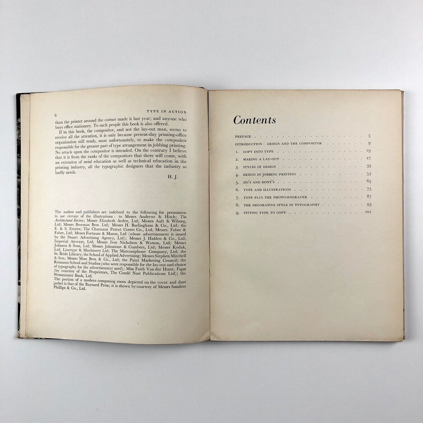 Type in Action by Herbert Jones | Sidgwick and Jackson, 1938