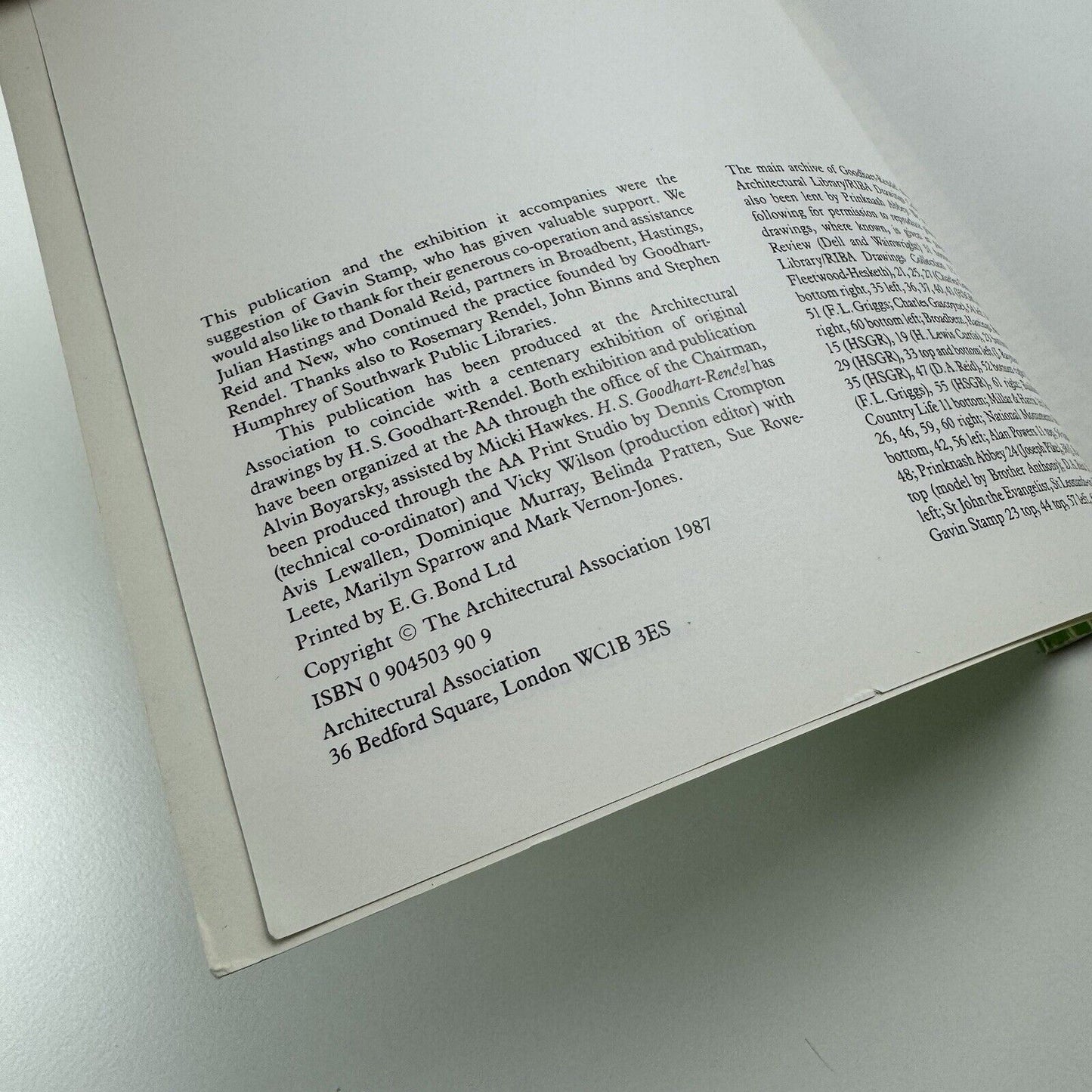 H.S. Goodhart-Rendel 1887-1959 edited by Alan Powers | Architectural Association, 1987