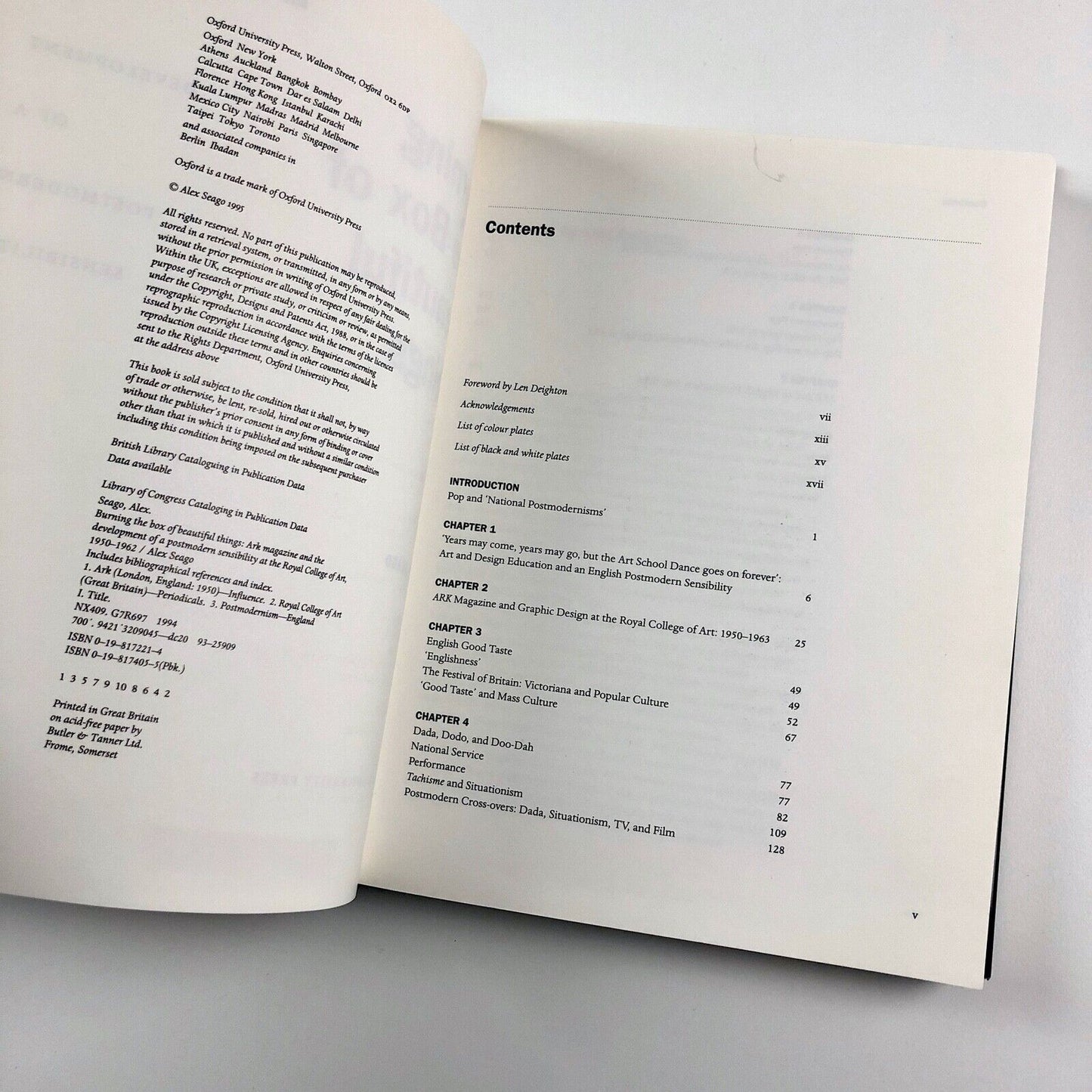Burning the Box of Beautiful Things by Alex Seago | Oxford University Press 1995