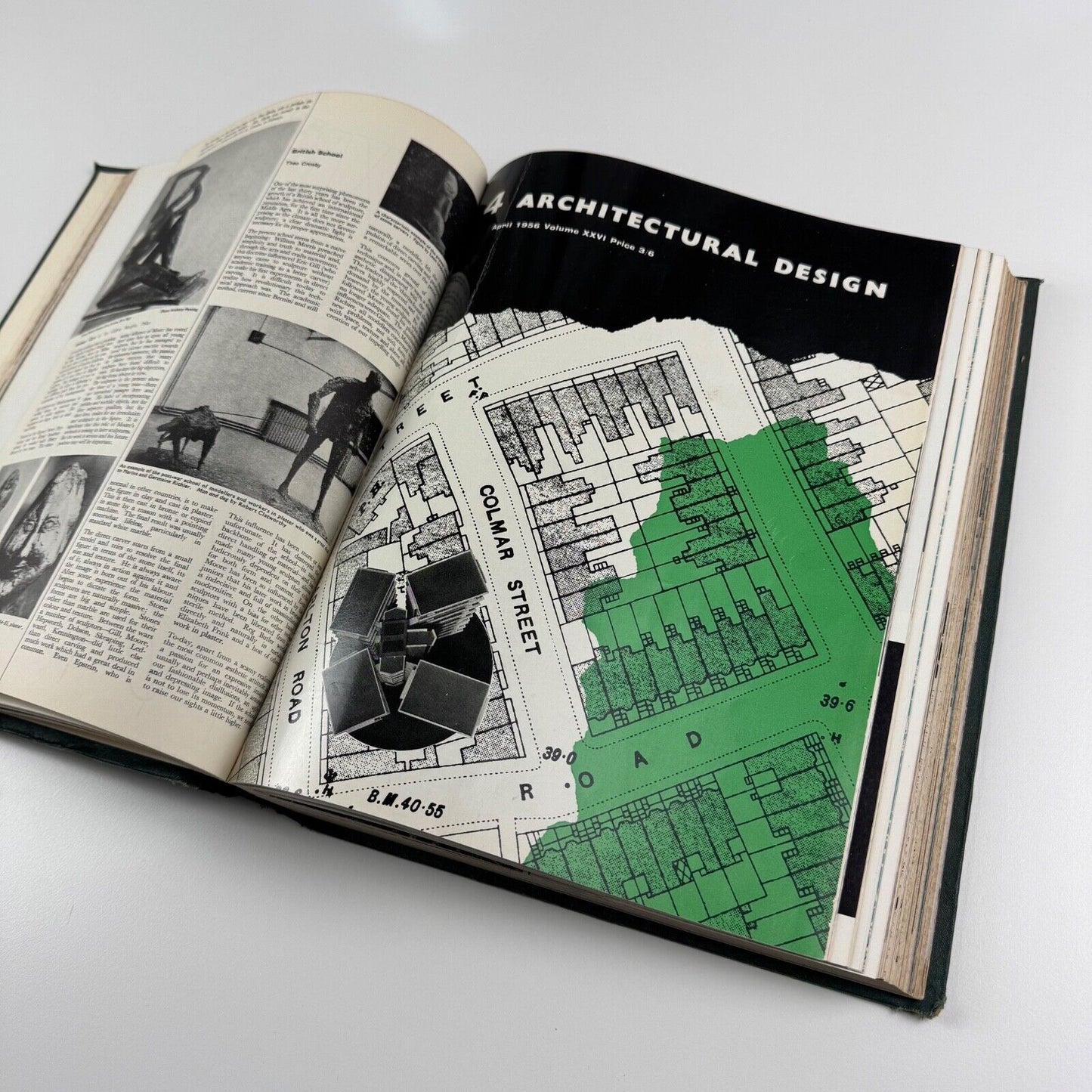 Architectural Design 1956. Bound volume of 12 issues, January to December 1956