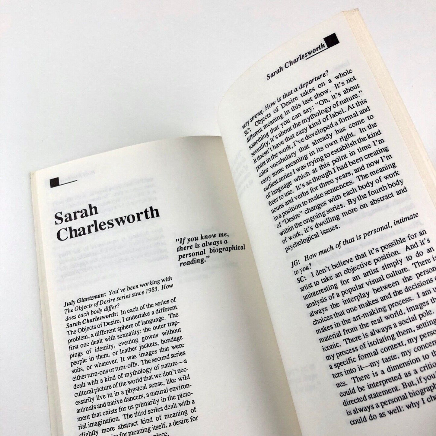 Journal of Contemporary Art. Volume 1 Number 1 First Issue Spring 1988 eds. Philip Pocock and John Zinsser