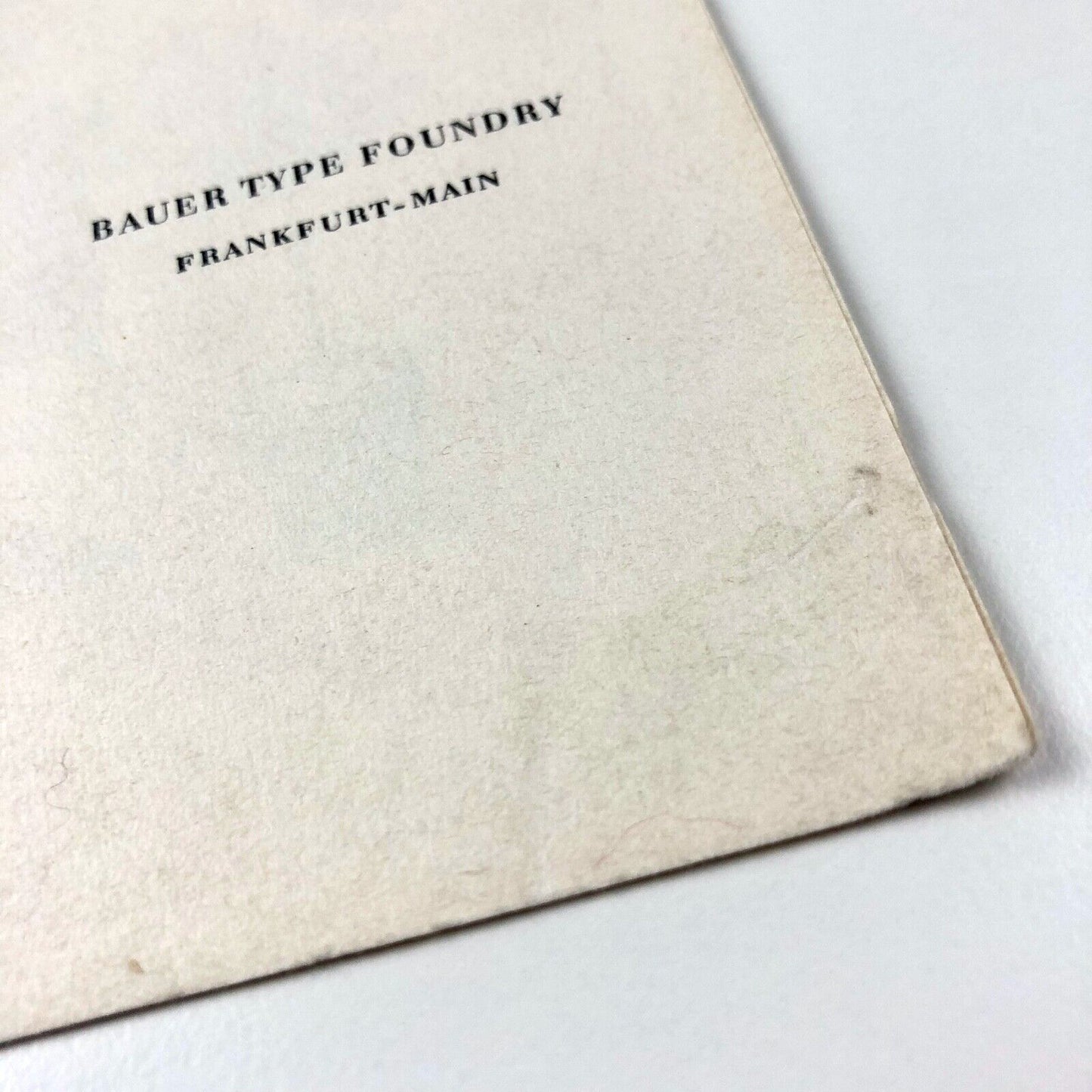 Christmas card / leaflet – Bauer Type Foundry Frankfurt-Main | Dorit Winzens, 1959