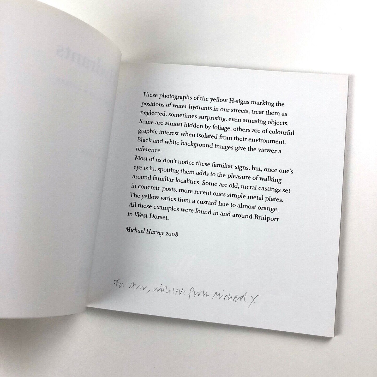 Hydrants: Signs Seen & Unseen | Michael Harvey | 47 Editions 2008