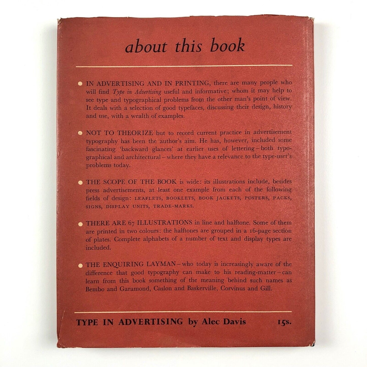 Alec Davis – Type in Advertising | Published by Raithby, Lawrence & Company, c.1950