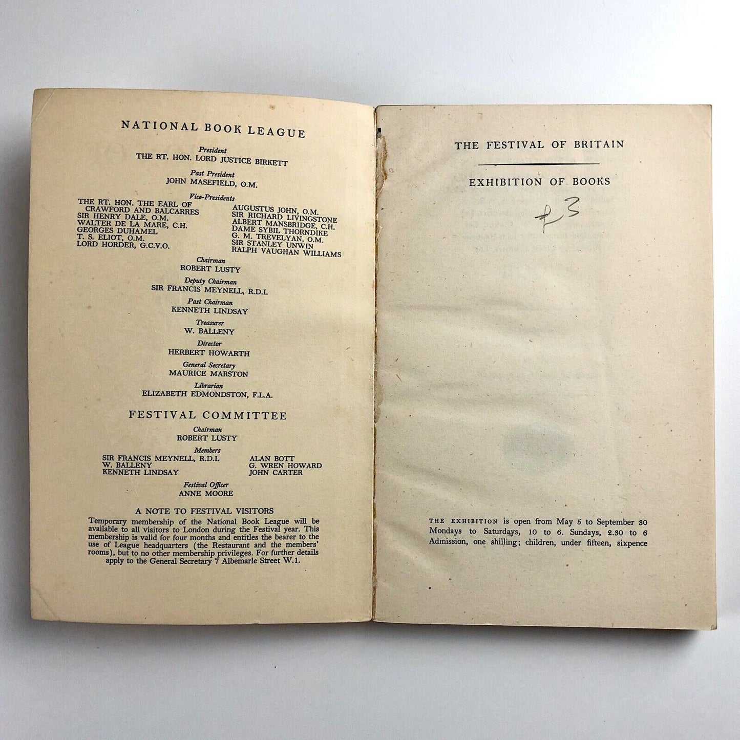 Festival of Britain – Exhibition of Books catalogue | V&A, 1951