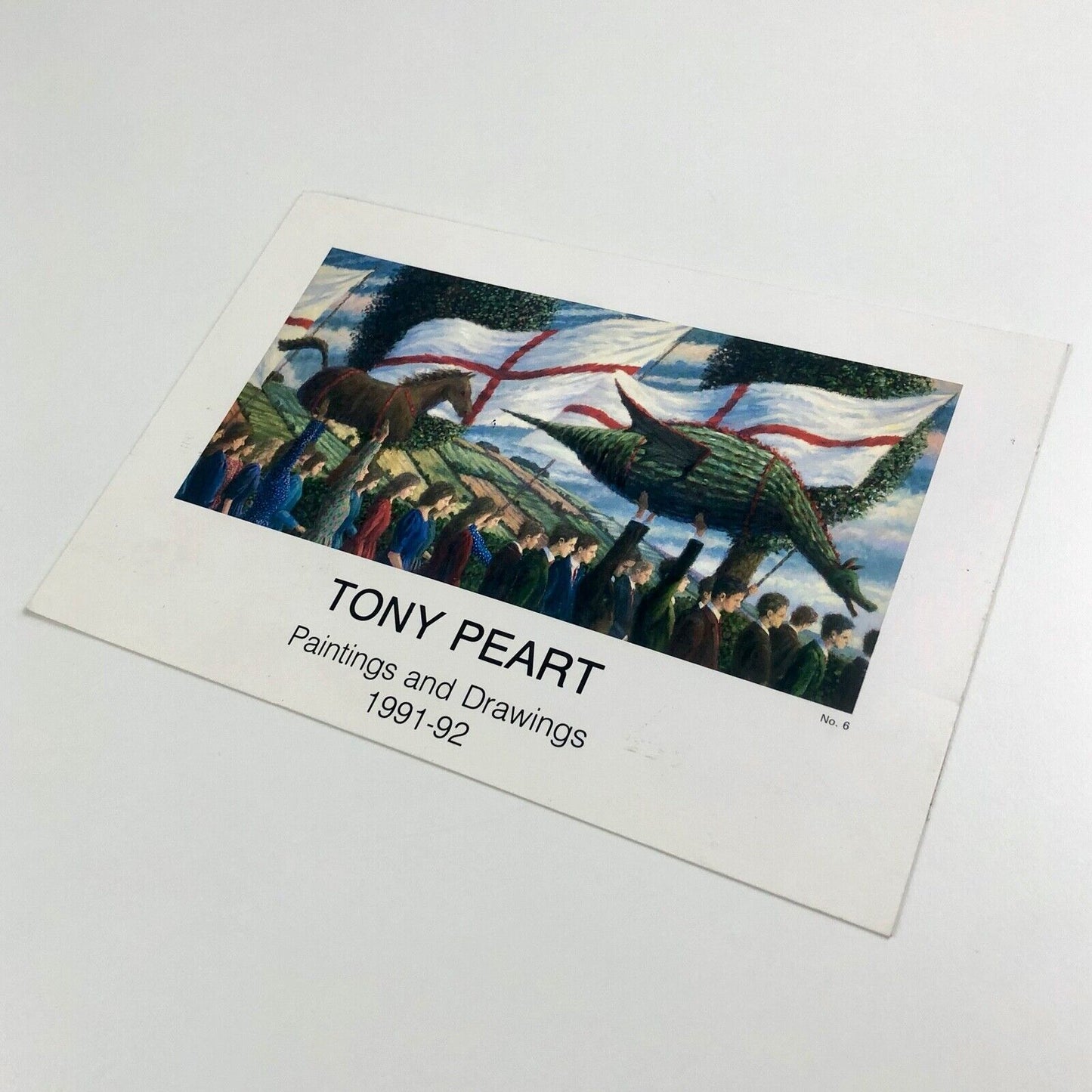 Folding card for Tony Peart Paintings & Drawings 1991-92 | Piccadilly Gallery, 1992