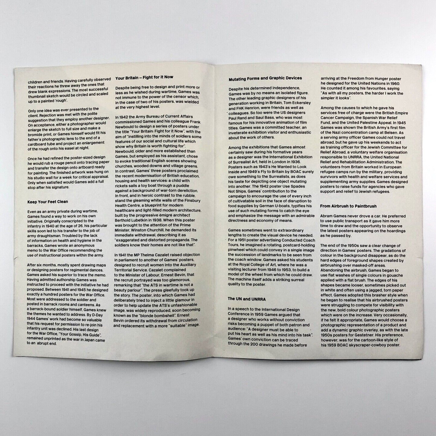 Abram Games – Maximum Meaning, Minimum Means | Design Museum, 2003