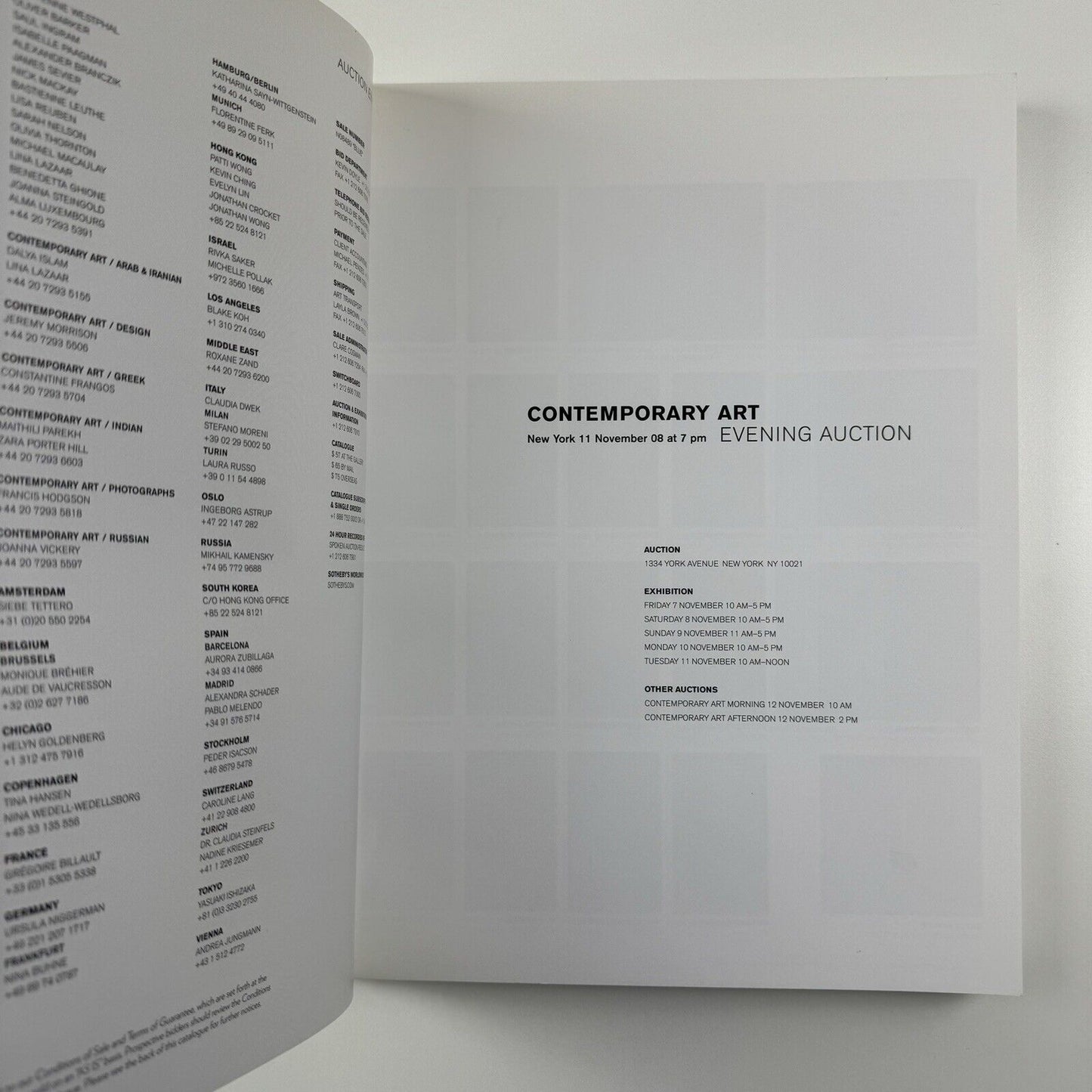Contemporary Art | Sotheby's New York, 11 November 2008 | Sale NO8489