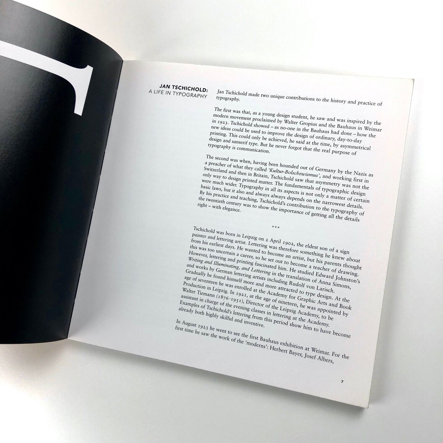 Jan Tschichold – a Life in Typography by Ruari McLean | Lund Humphries, 1997