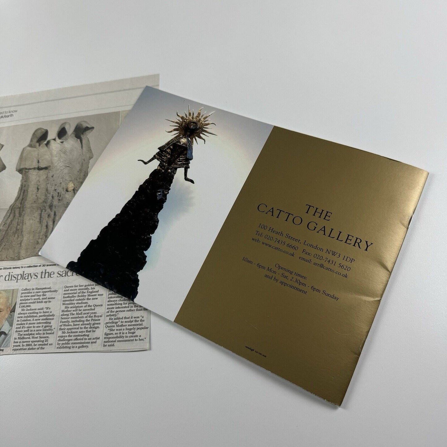 Philip Jackson | The Catto Gallery catalogue booklet, with private view invite | 2007