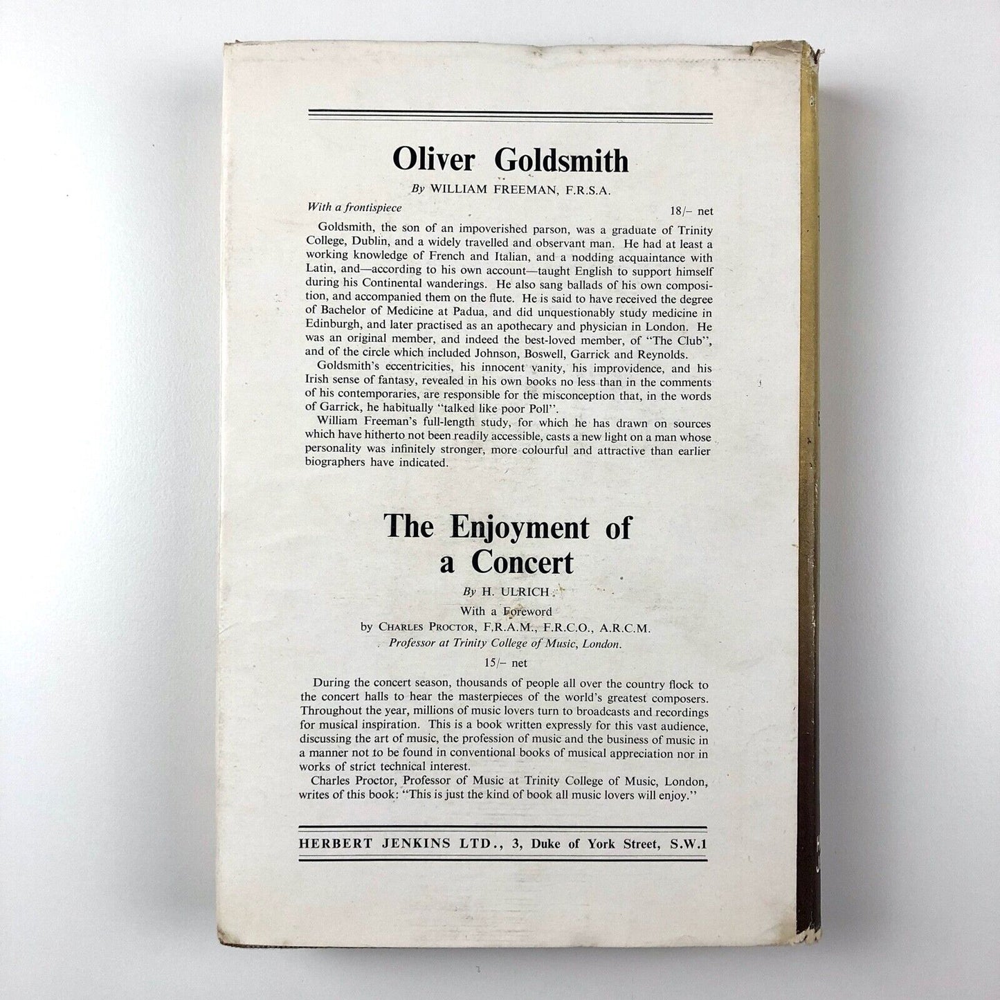 The Appreciation of Old Engravings and Etchings by E. F. Linssen | Herbert Jenkins, London, 1951