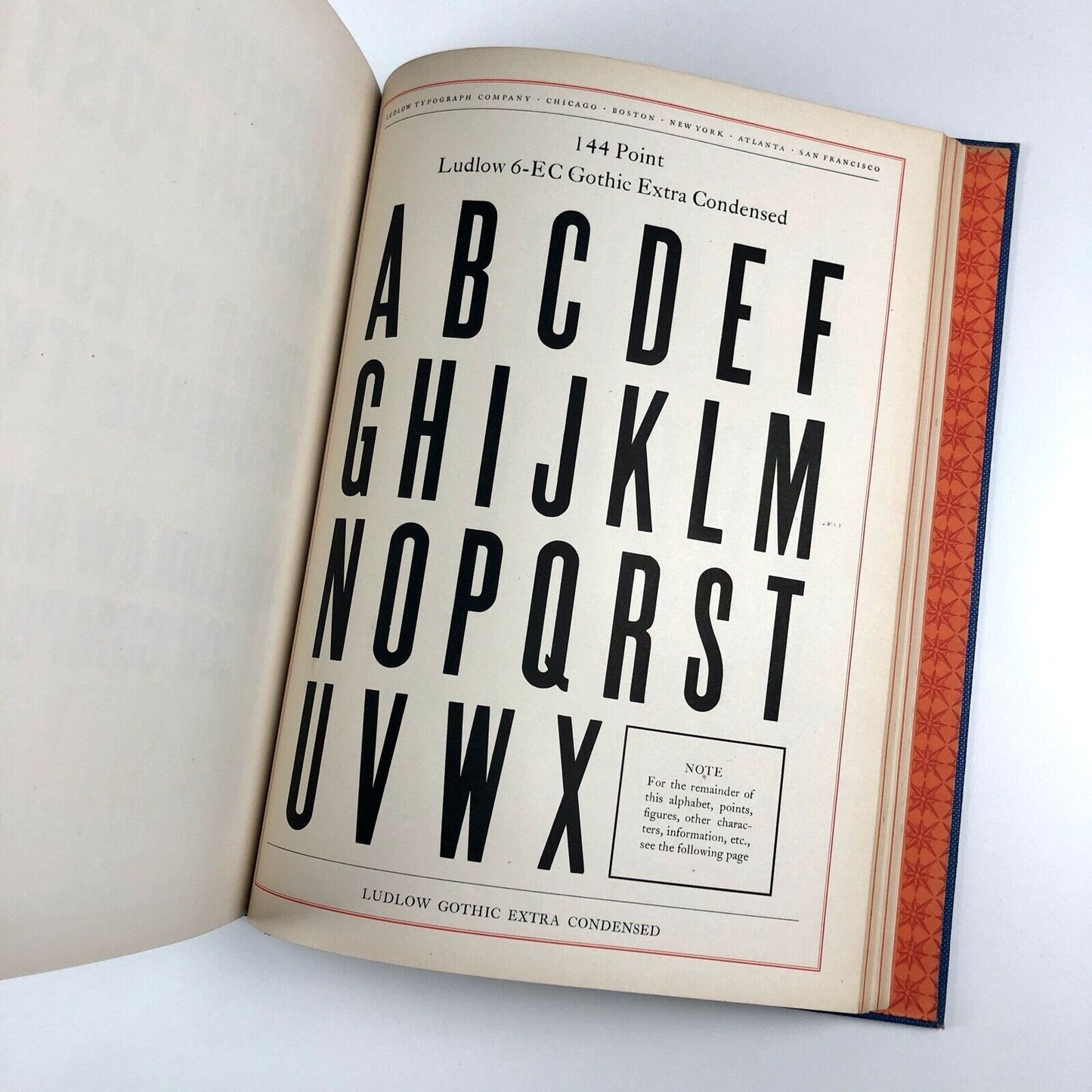 Ludlow Typefaces. A Specimen Book of Matrix Fonts | Published by Martin J. Slattery