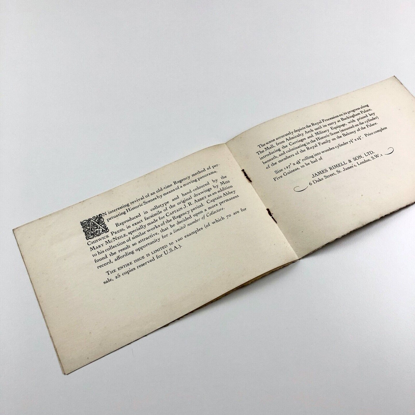 Promotional leaflet for: A Panorama of the Silver Jubilee 1935 | James Rimmell
