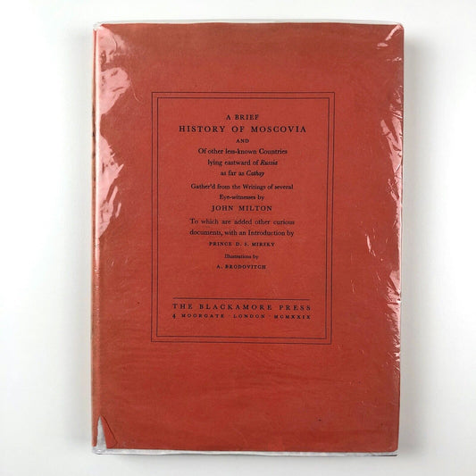 A Brief History of Moscovia – John Milton | The Blackamore Press