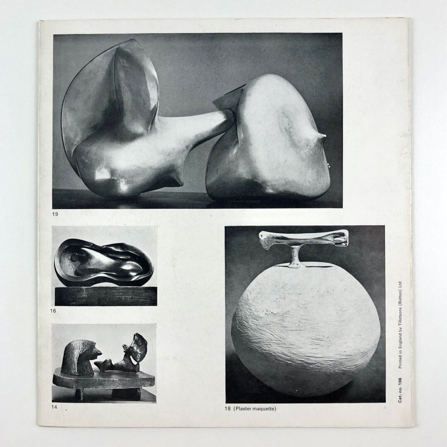 Henry Moore exhibition leaflet | Marlborough Fine Art, July – August 1966