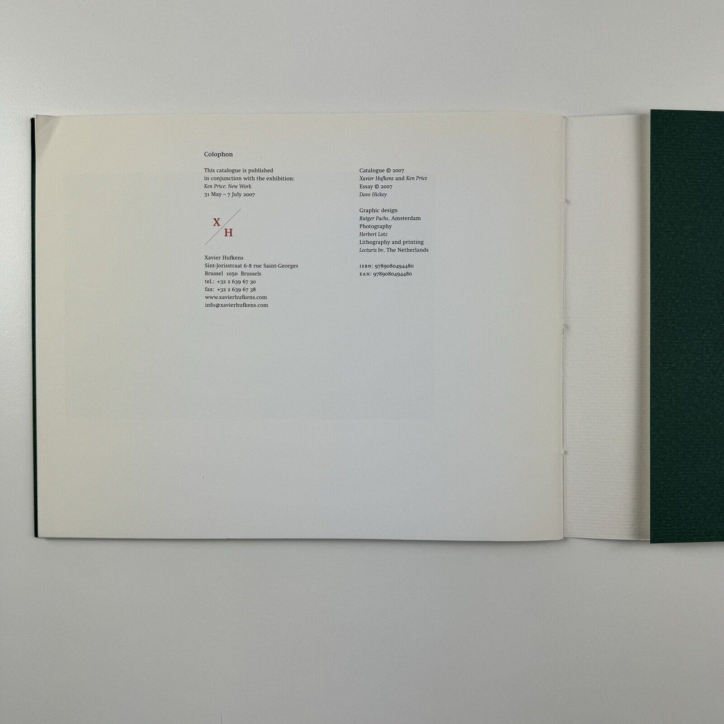 Ken Price – New Work | Xavier Hufkens Brussels exhibition catalogue, 2007
