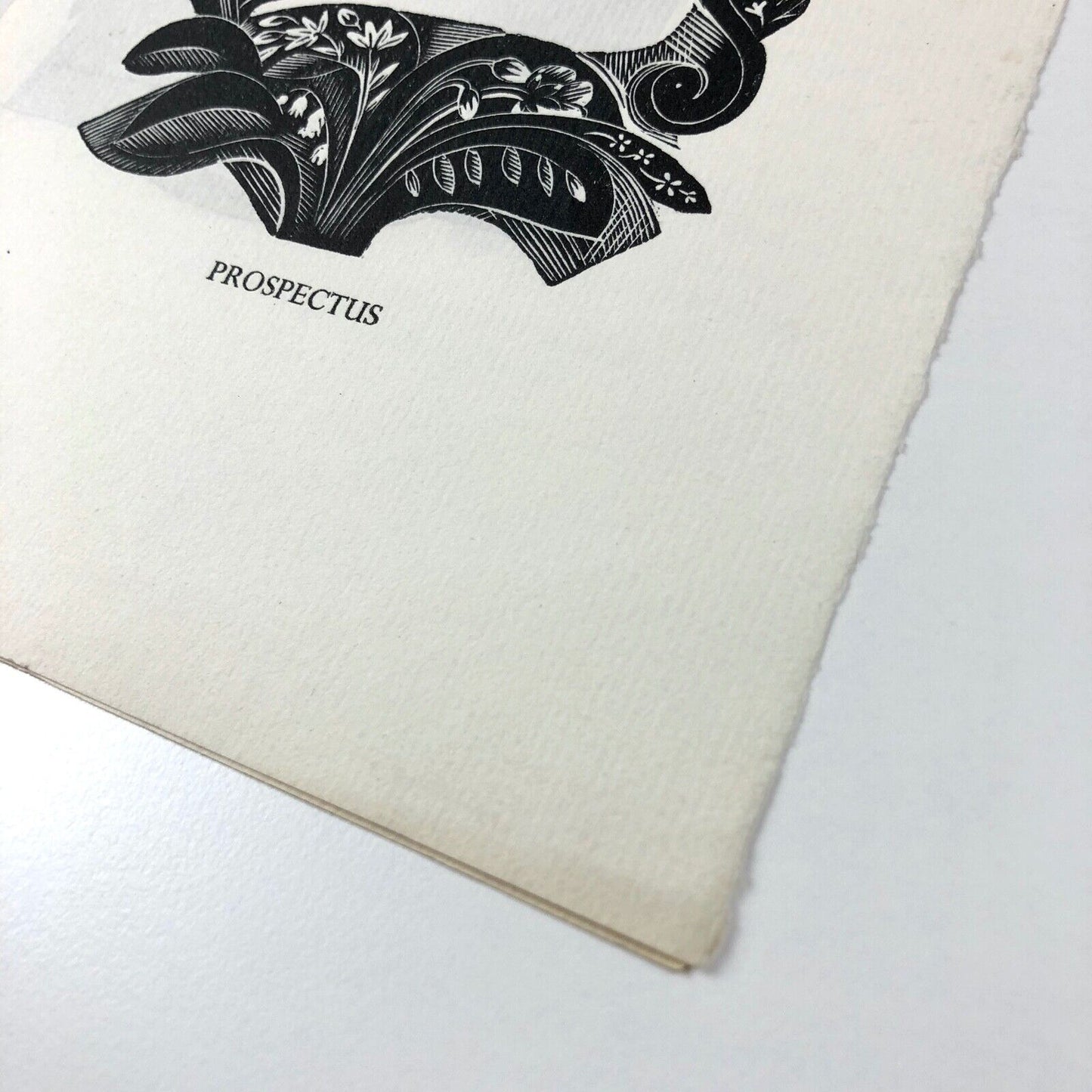 Golden Cockerel Press | 'Here's Flowers' by Joan Rutter prospectus, 1937 | Wood engravings by John O'Connor