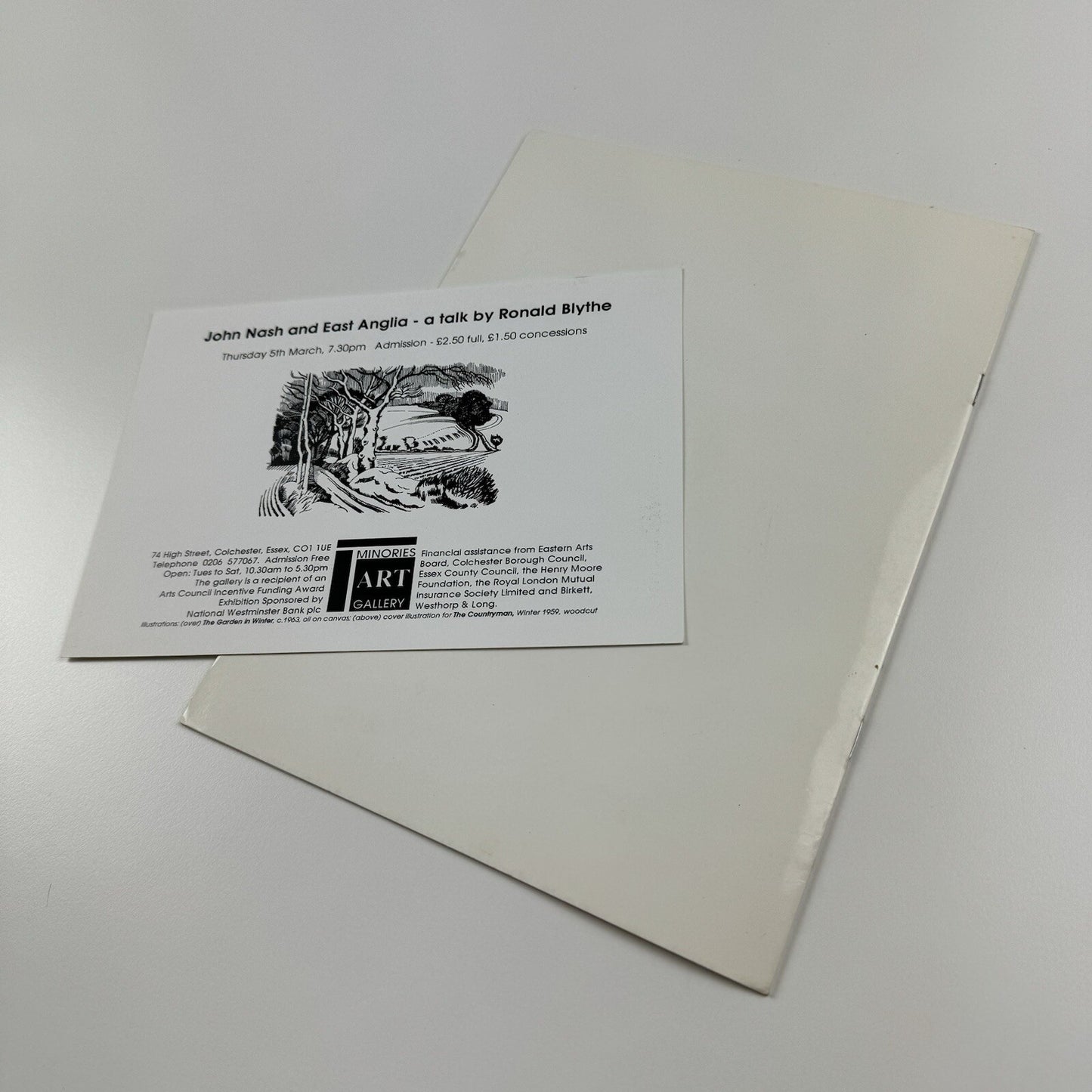 John Nash R.A. | A Memorial Exhibition – The Minories, Colchester 1979 catalogue