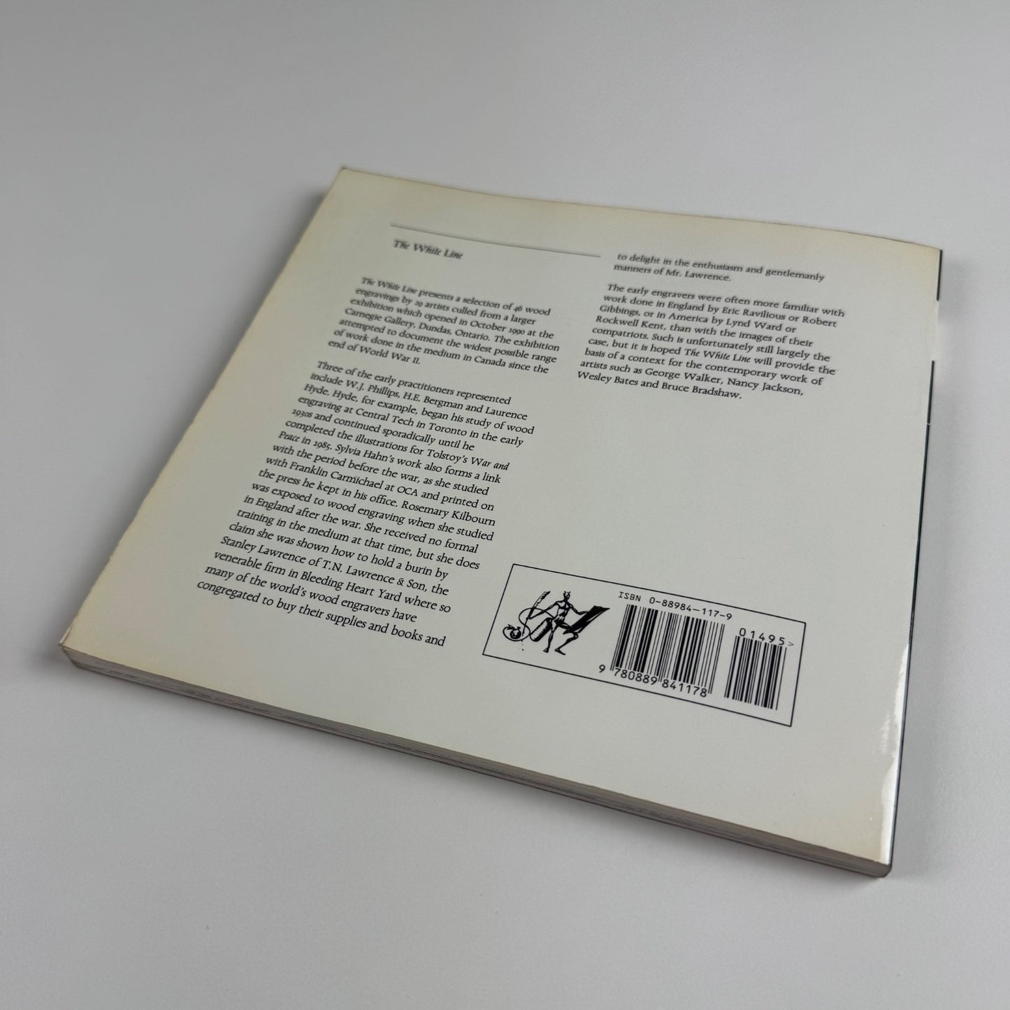 The White Line. Wood Engraving in Canada since 1945 by G. Brender à Brandis and Danuta Kamocki | The Porcupine's Quill 1990 | Includes the printed supplement Wood-Engraving - an Outline of the Method of Working