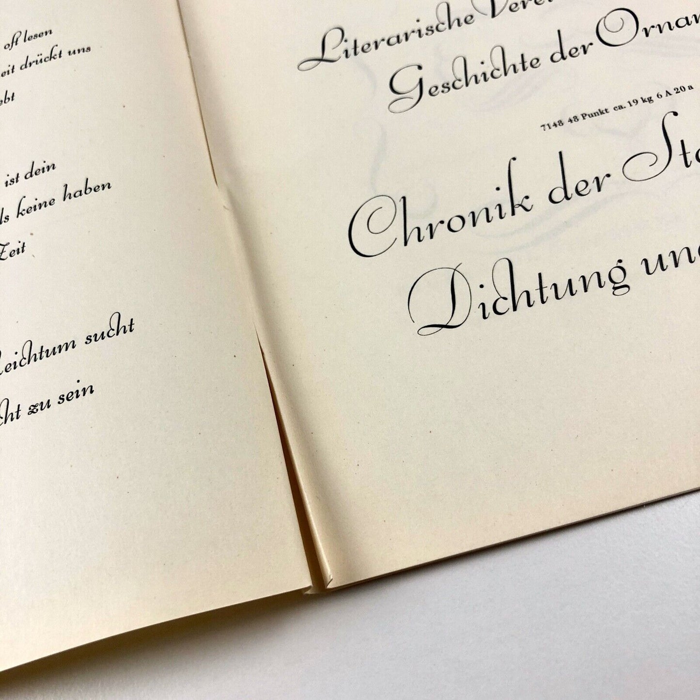Bernhard-Schönschrift zart und kräftig type specimen folder and inserts | design by Lucian Bernhard | Bauersche Giesserei, undated