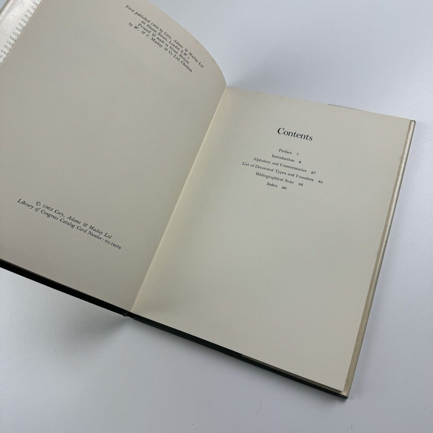 A Manual of Decorated Typefaces by R. S. Hutchings | Cory, Adams & Mackay, 1965