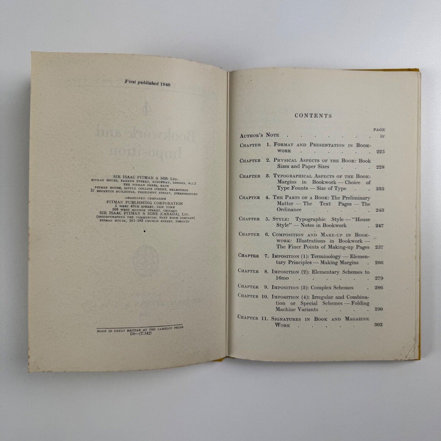 Bookwork and Imposition by Charles L. Pickering | Pitman Printing Theory and Practice 4, 1949
