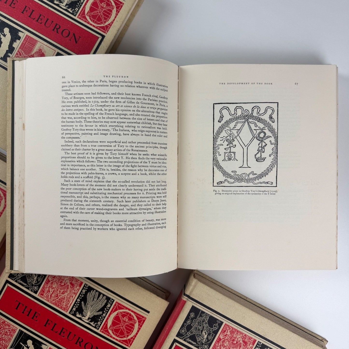 The Fleuron Journal of Typography by Stanley Morison 5 vols reprint 1970