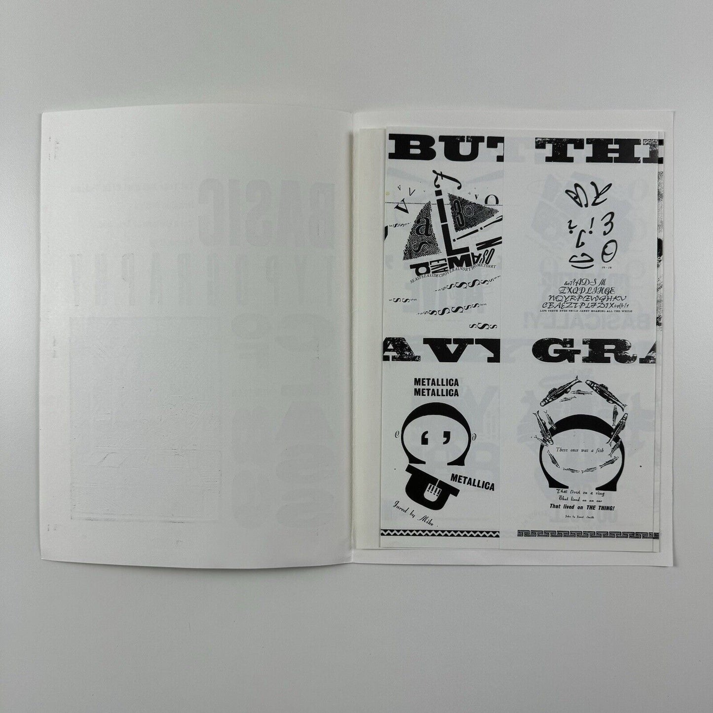 Basic Typography Class 1989 | York College of Arts and Technology BTEC booklet