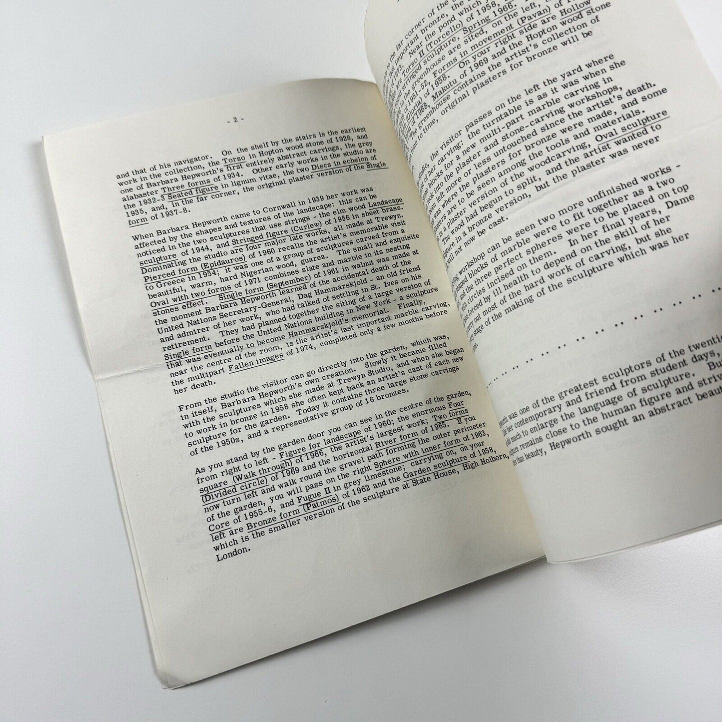 A guide to the Barbara Hepworth Museum by Alan Bowness | Trewyn Studio and Garden, 1976